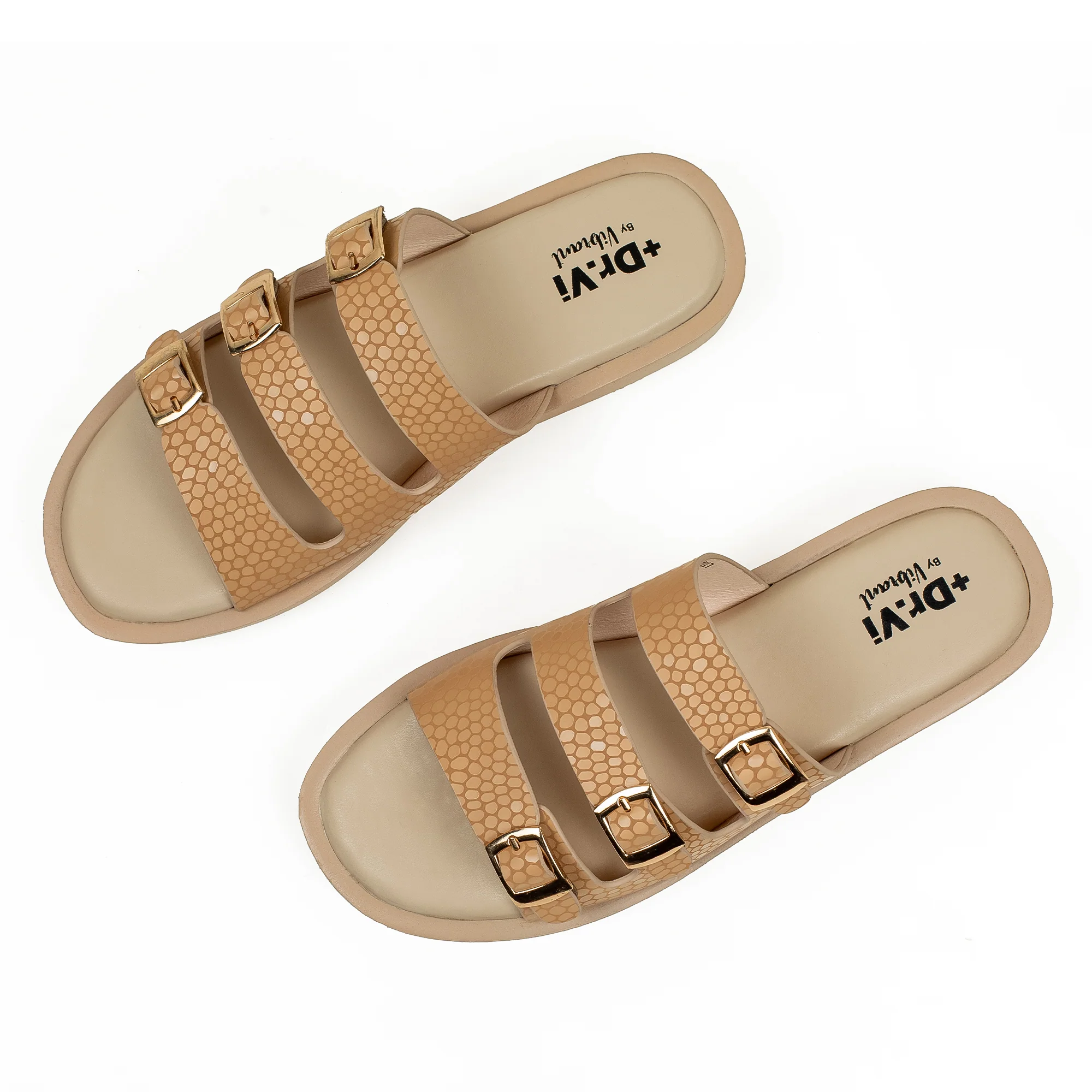 Ladies Dr. Vi Ultimate Comfort Beige Sandal | Stylish PU Upper with TPR Outsole and Cushioned Insole - Image 8