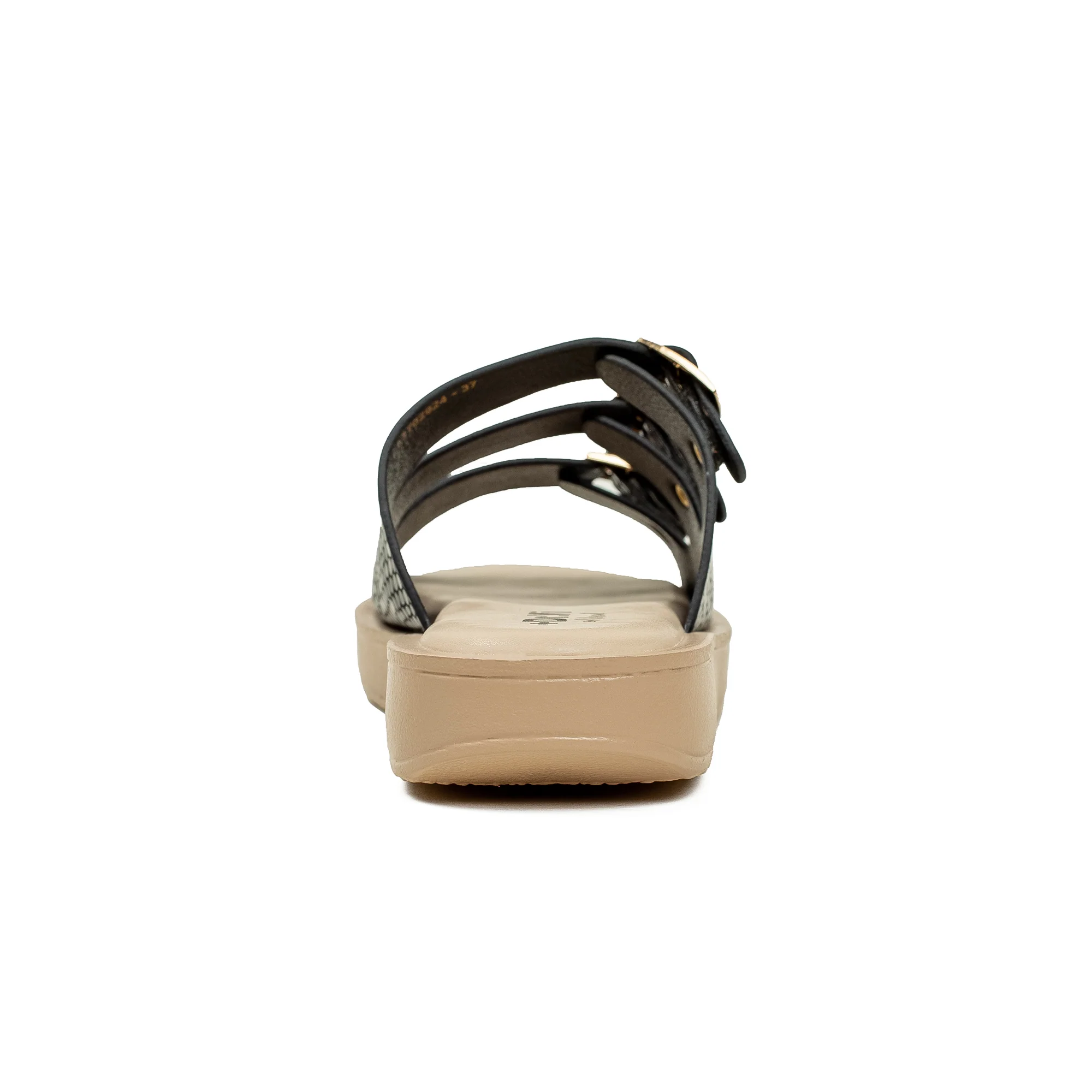 Ladies Dr. Vi Ultimate Comfort Black Sandal | Stylish PU Upper with TPR Outsole and Cushioned Insole - Image 4