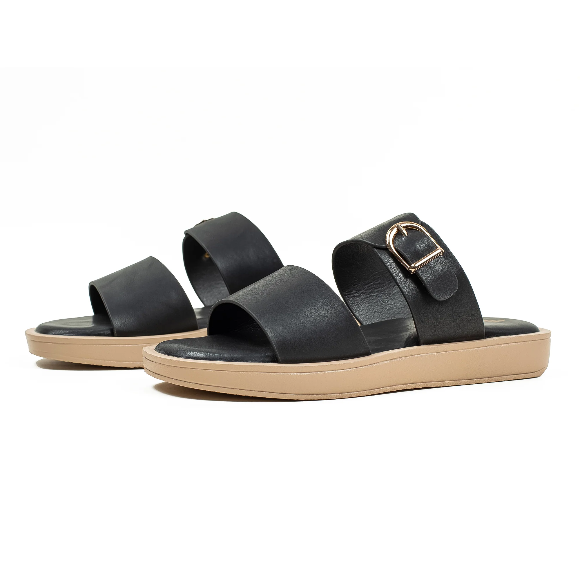 Ladies Dr. Vi Ultimate Comfort Black Sandal | Stylish PU Upper with TPR Outsole and Cushioned Insole - Image 7