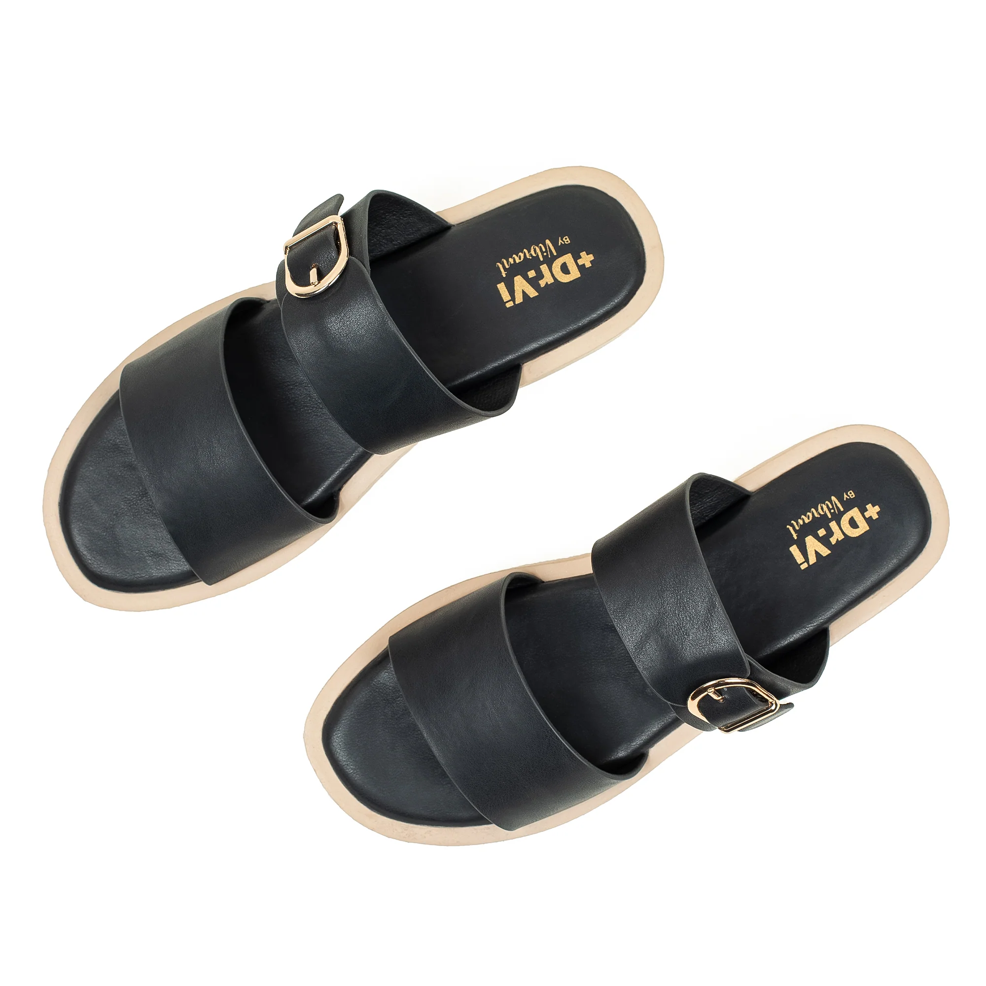 Ladies Dr. Vi Ultimate Comfort Black Sandal | Stylish PU Upper with TPR Outsole and Cushioned Insole - Image 8