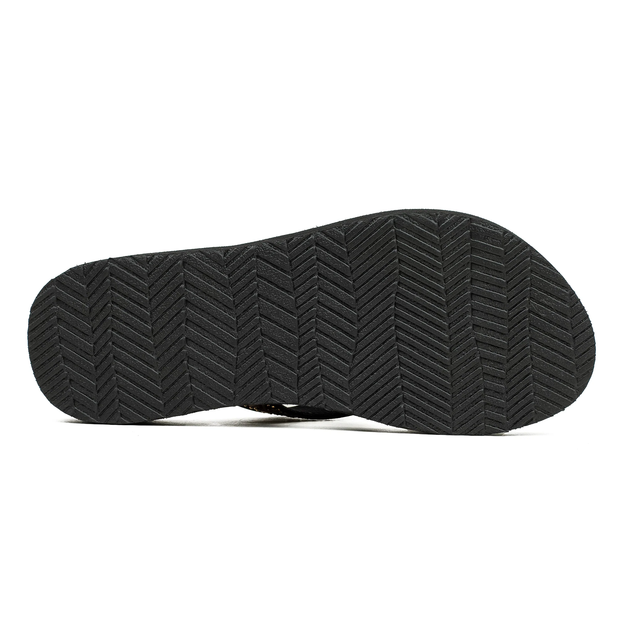 Ladies' Fashionable Golden Stoned Strap Beach Flip-Flop with Comfortable Sole - Image 6