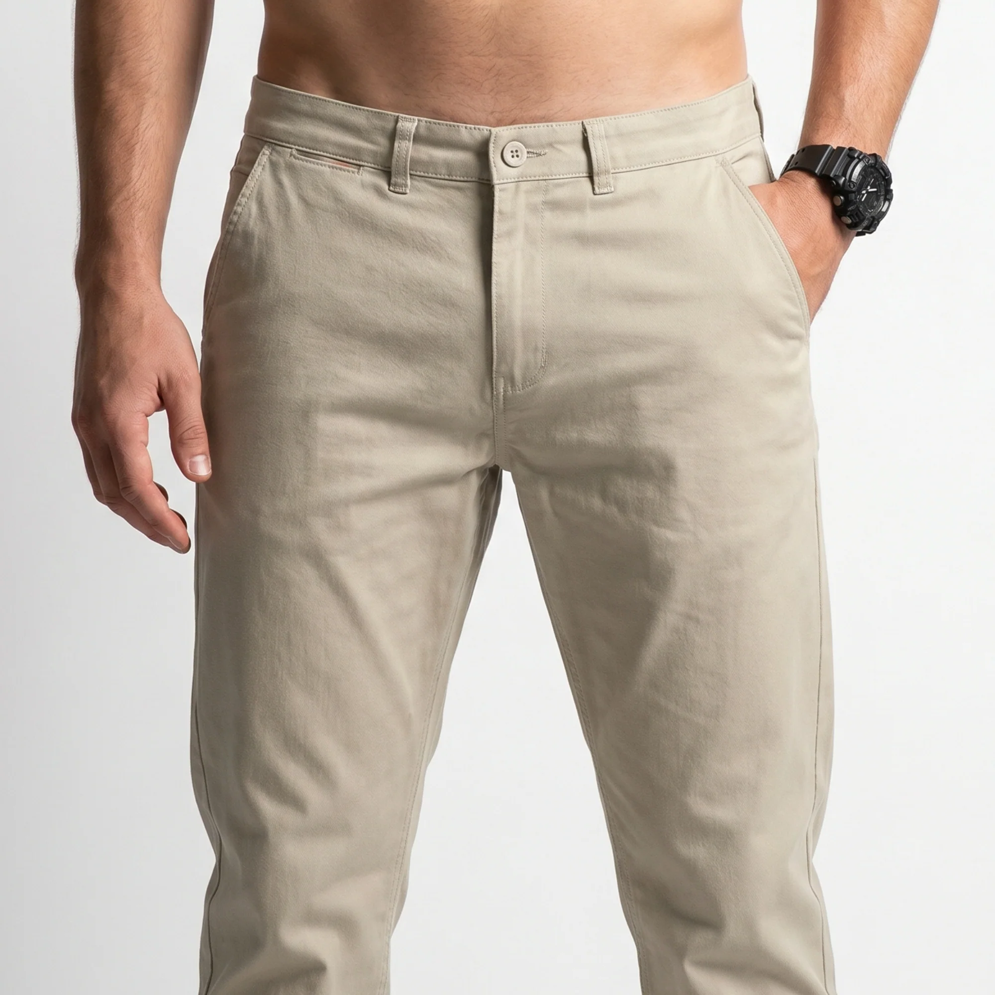 MEN GABARDINE PANTS - Image 4