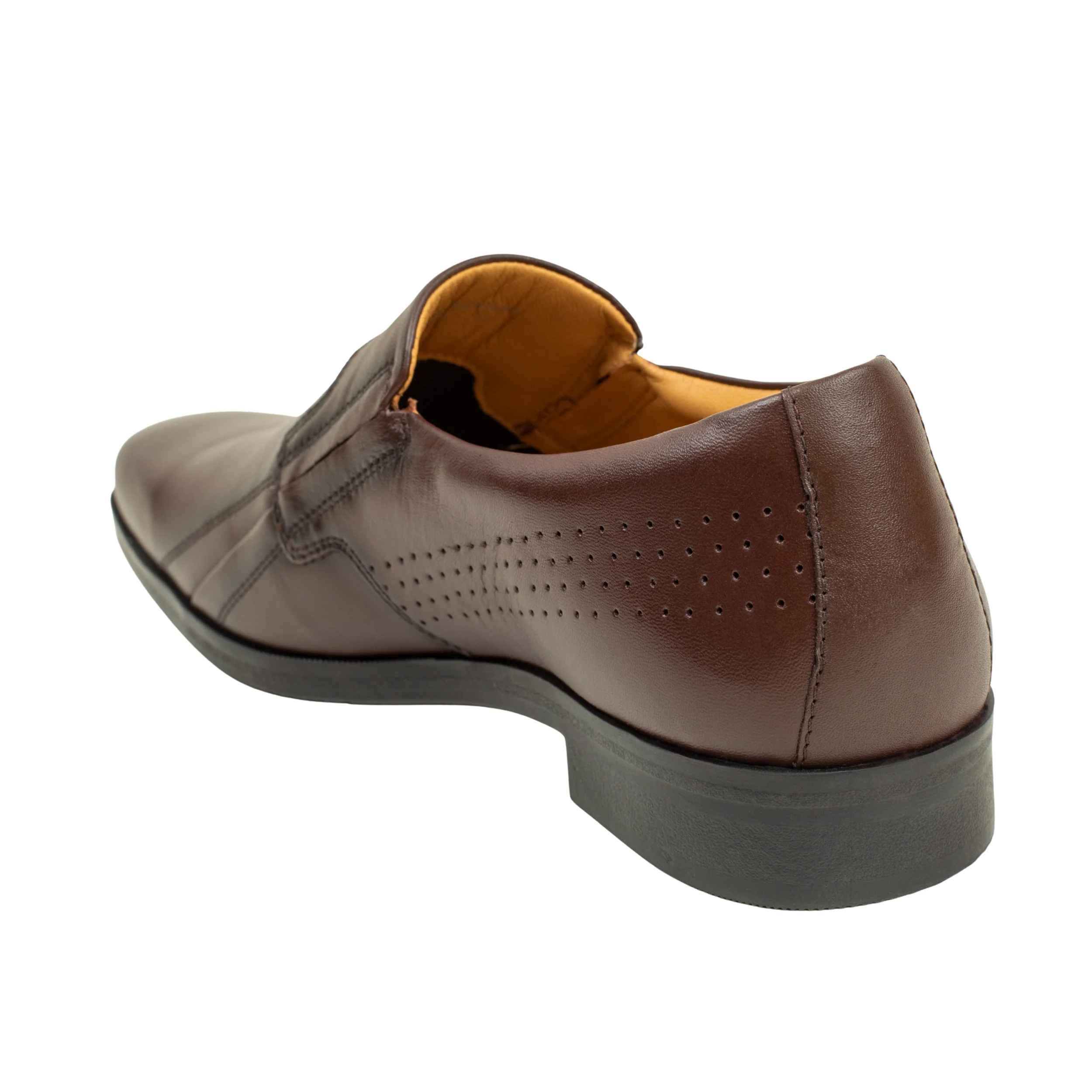Vibrant Brown Classic Men's Leather Formal Shoes | Vibrant® Elegant Dress Shoes - Image 5