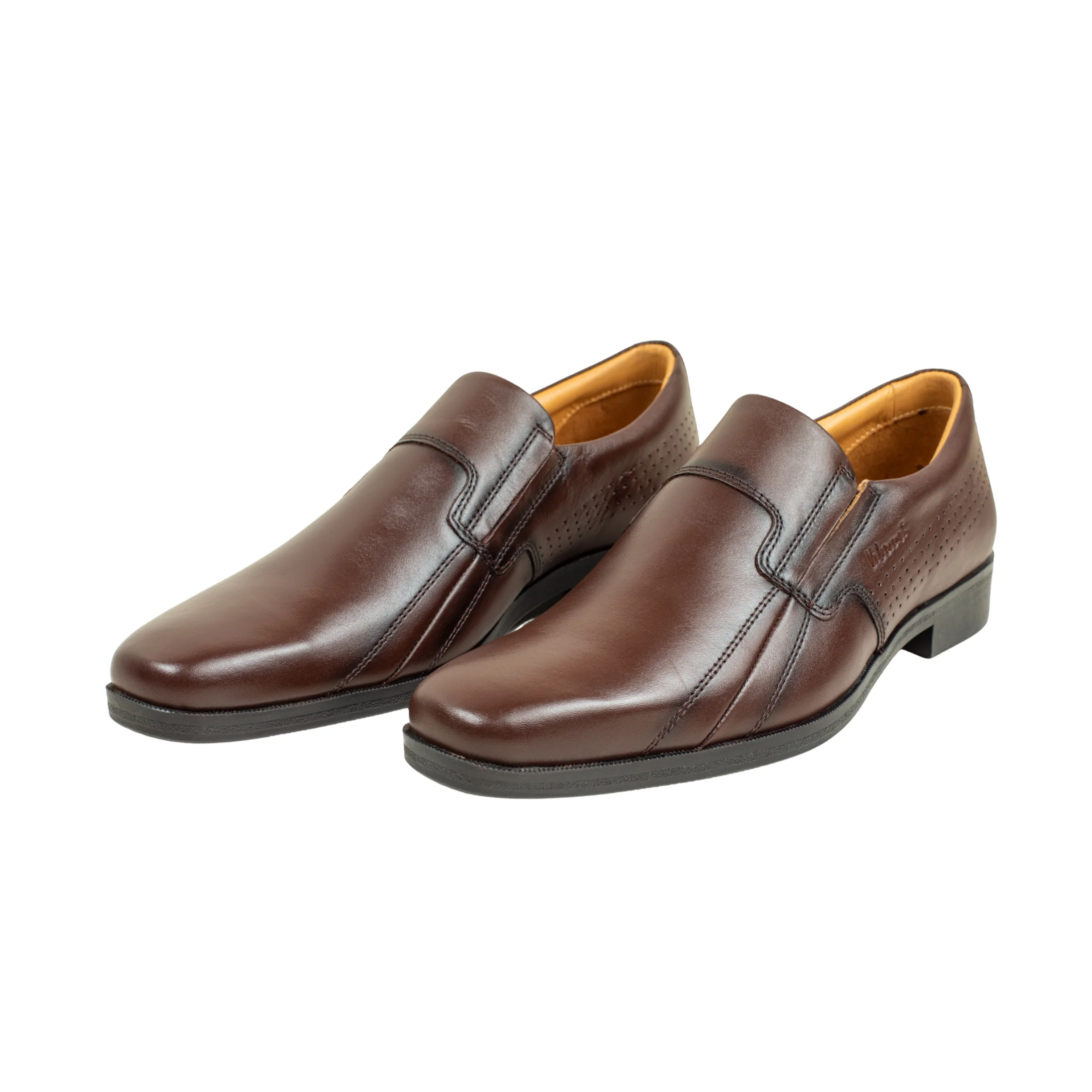 Vibrant Brown Classic Men's Leather Formal Shoes | Vibrant® Elegant Dress Shoes - Image 7
