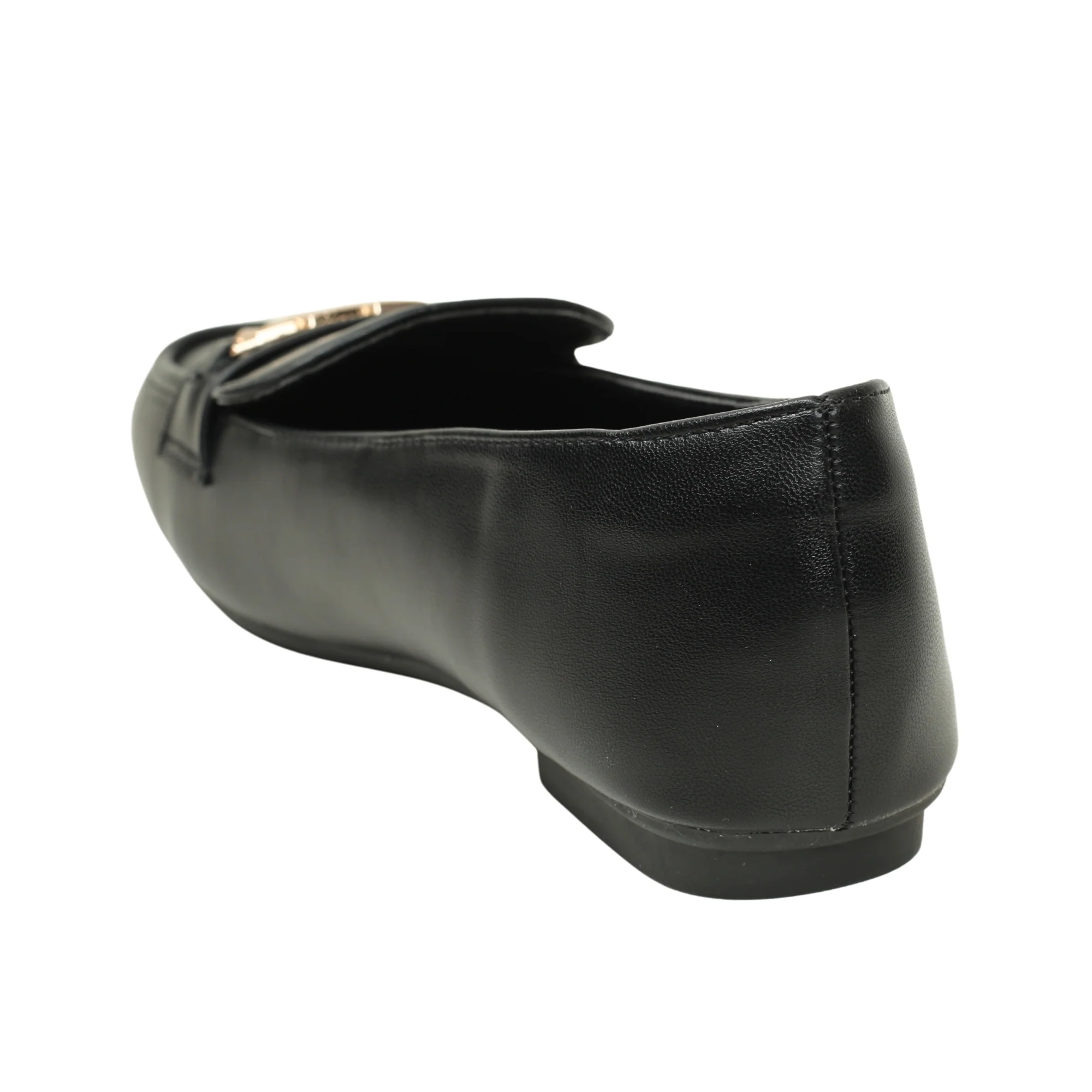 VIBRANT CHIC CHAIN BLACK LADIES LOAFER SHOES - Image 4