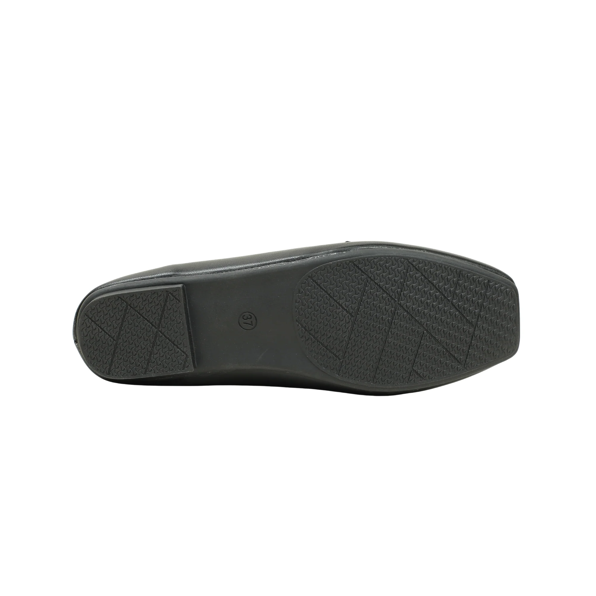 VIBRANT CHIC CHAIN BLACK LADIES LOAFER SHOES - Image 6