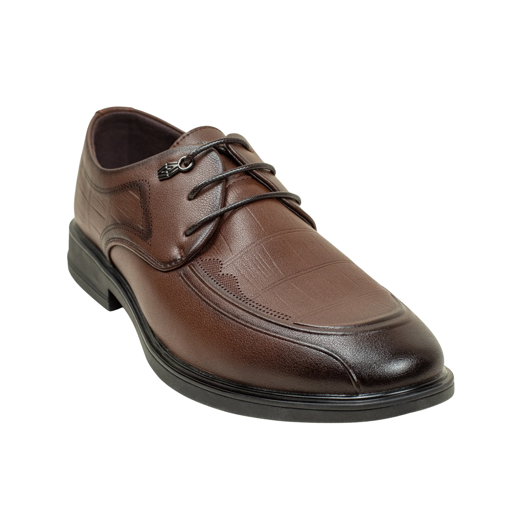 Vibrant Chocolate Classic Men's Formal Shoes | Vibrant® Elegant Dress Shoes - Image 2