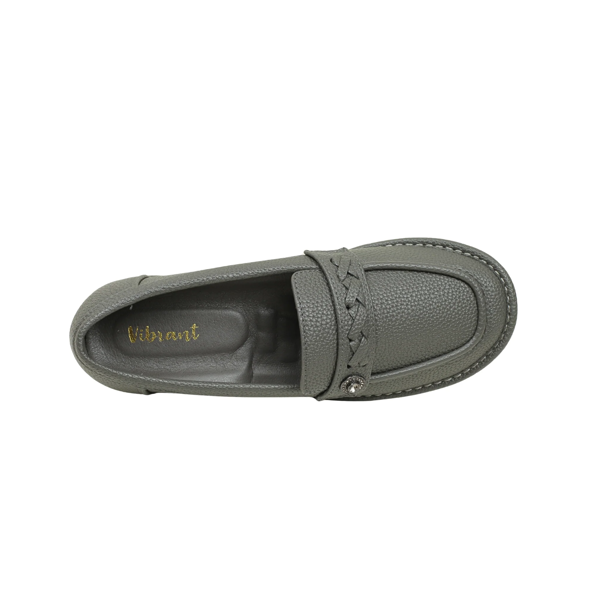 VIBRANT COMFY LITE GREY LADIES SHOES - Image 5
