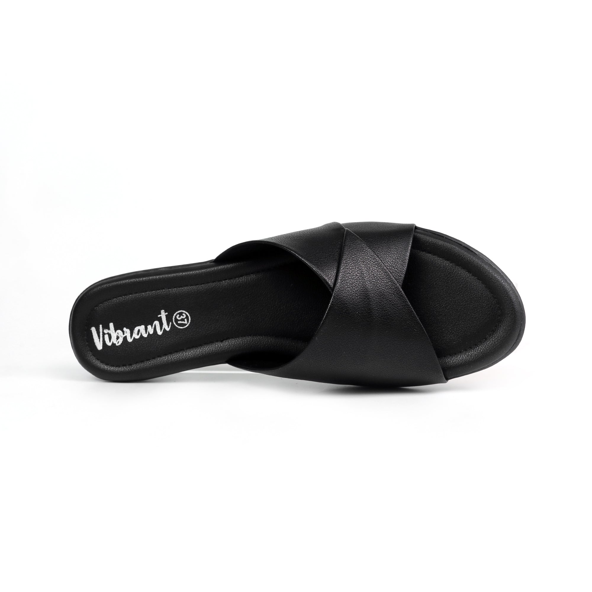 VIBRANT HELENA LADIES SUMMER WEDGE TOE POST - Image 2