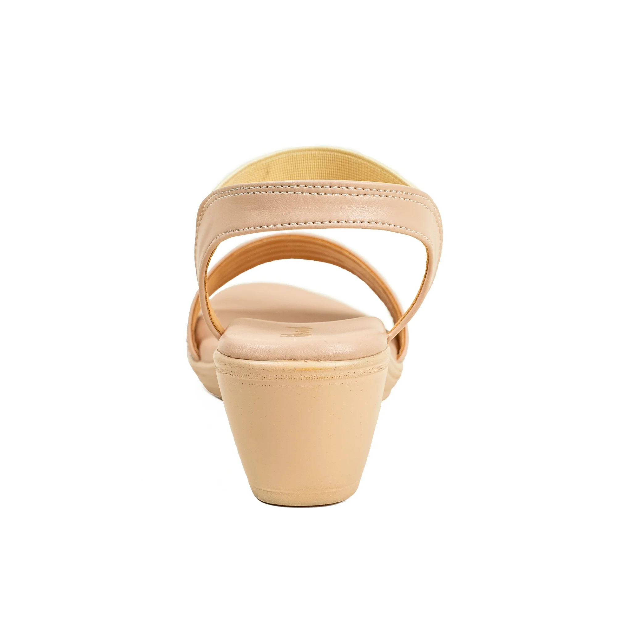Vibrant Ladies Beige Wedge Heel Sandal - Image 5