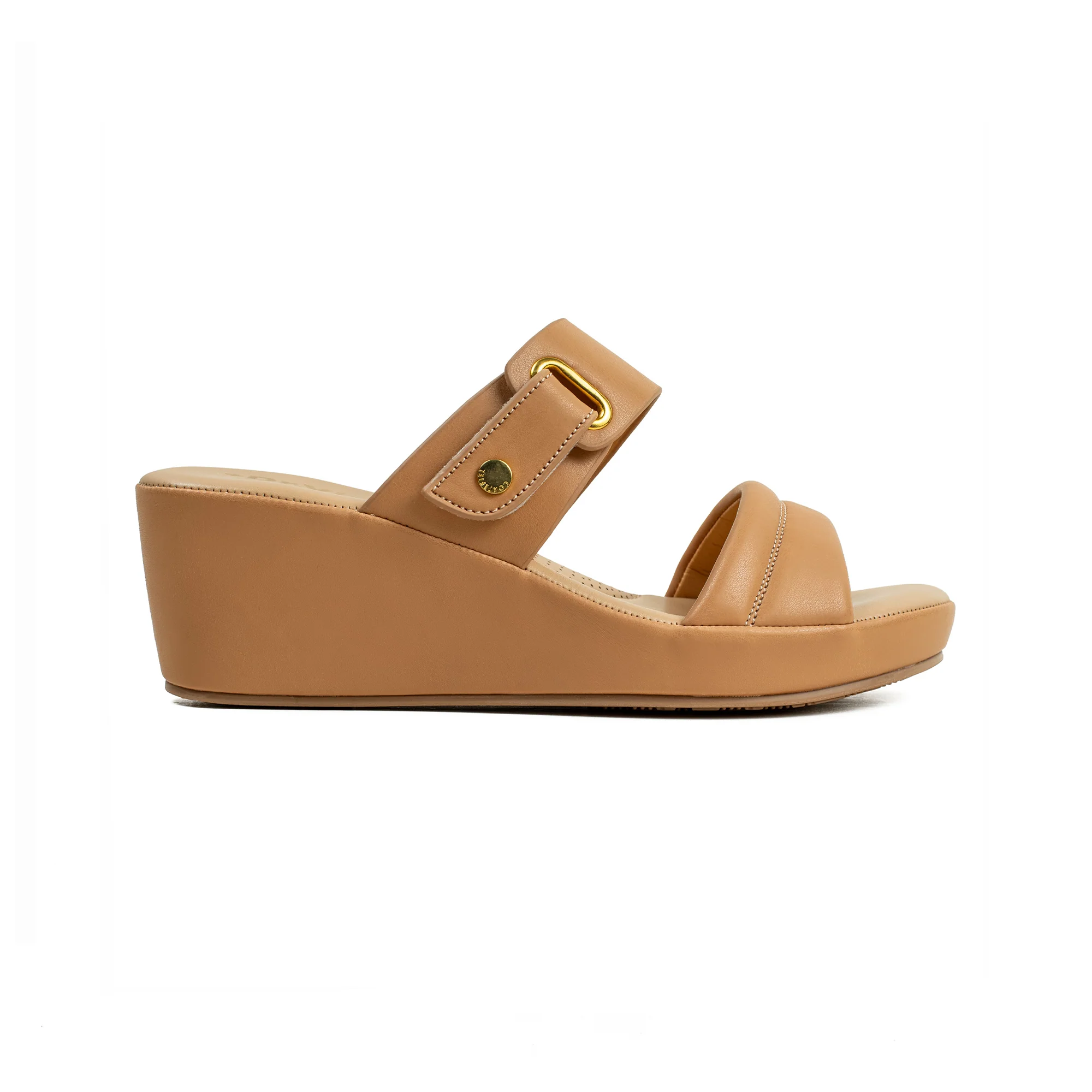 Vibrant Ladies’ Beige Wedge Heel Sandal – Dr. Vi Super Comfortable Fashion Sandal with PU Leather Upper & TPR Outsole
