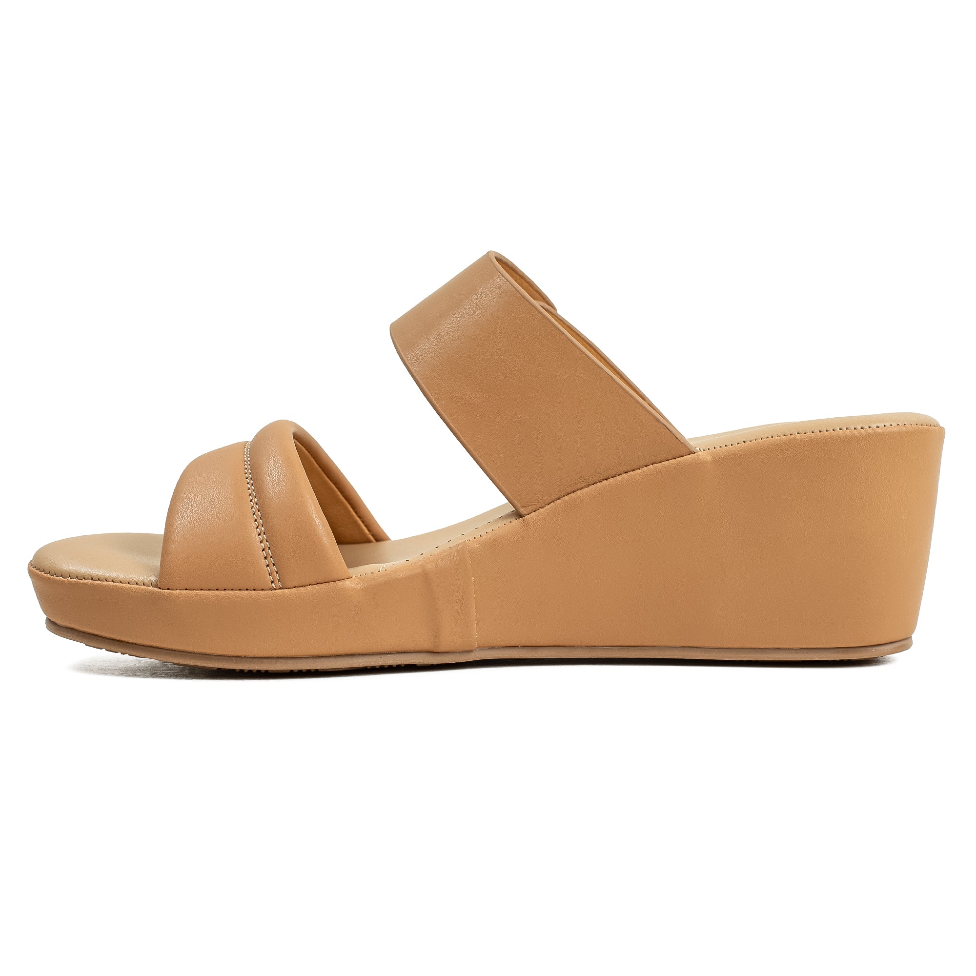 Vibrant Ladies’ Beige Wedge Heel Sandal – Dr. Vi Super Comfortable Fashion Sandal with PU Leather Upper & TPR Outsole - Image 3