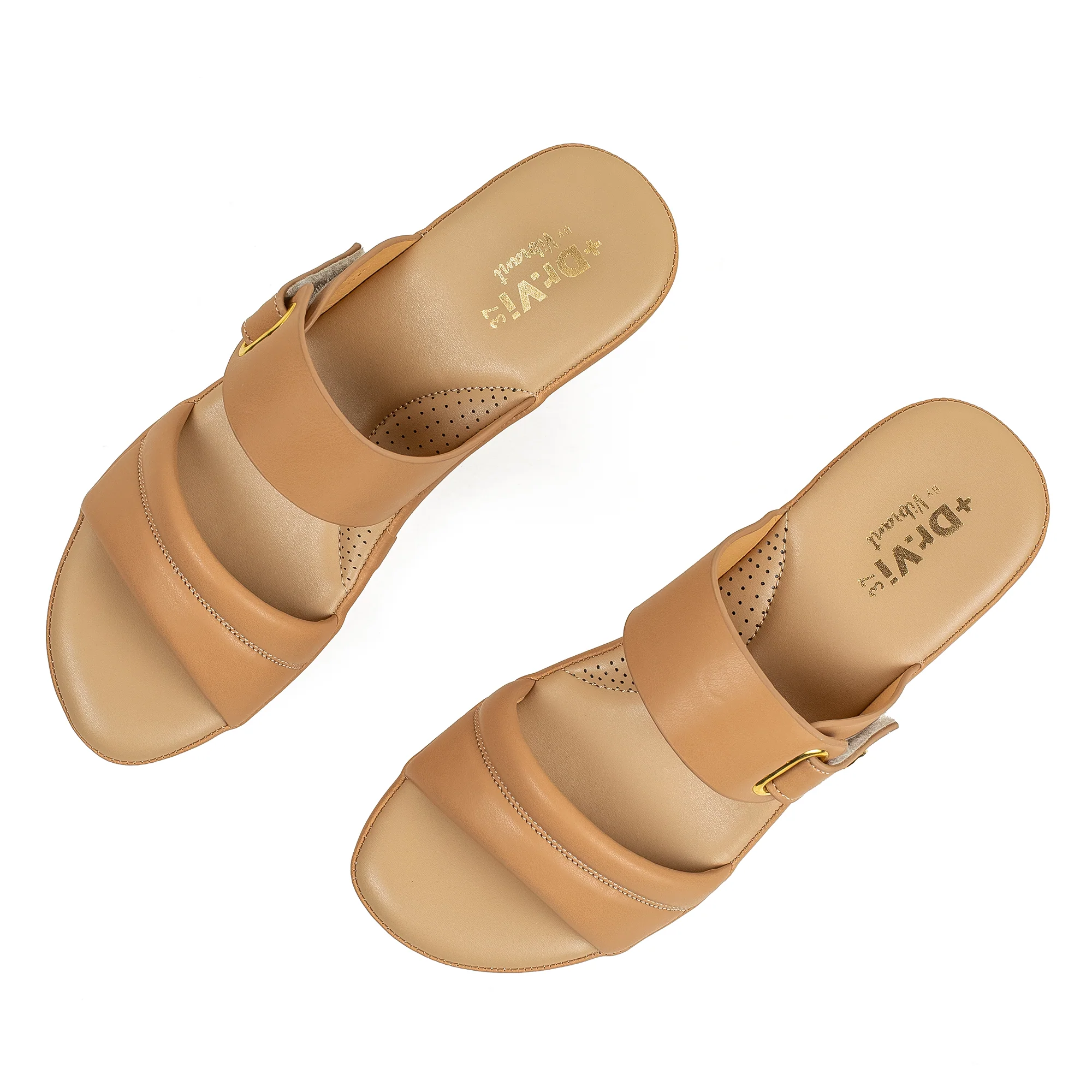 Vibrant Ladies’ Beige Wedge Heel Sandal – Dr. Vi Super Comfortable Fashion Sandal with PU Leather Upper & TPR Outsole - Image 8