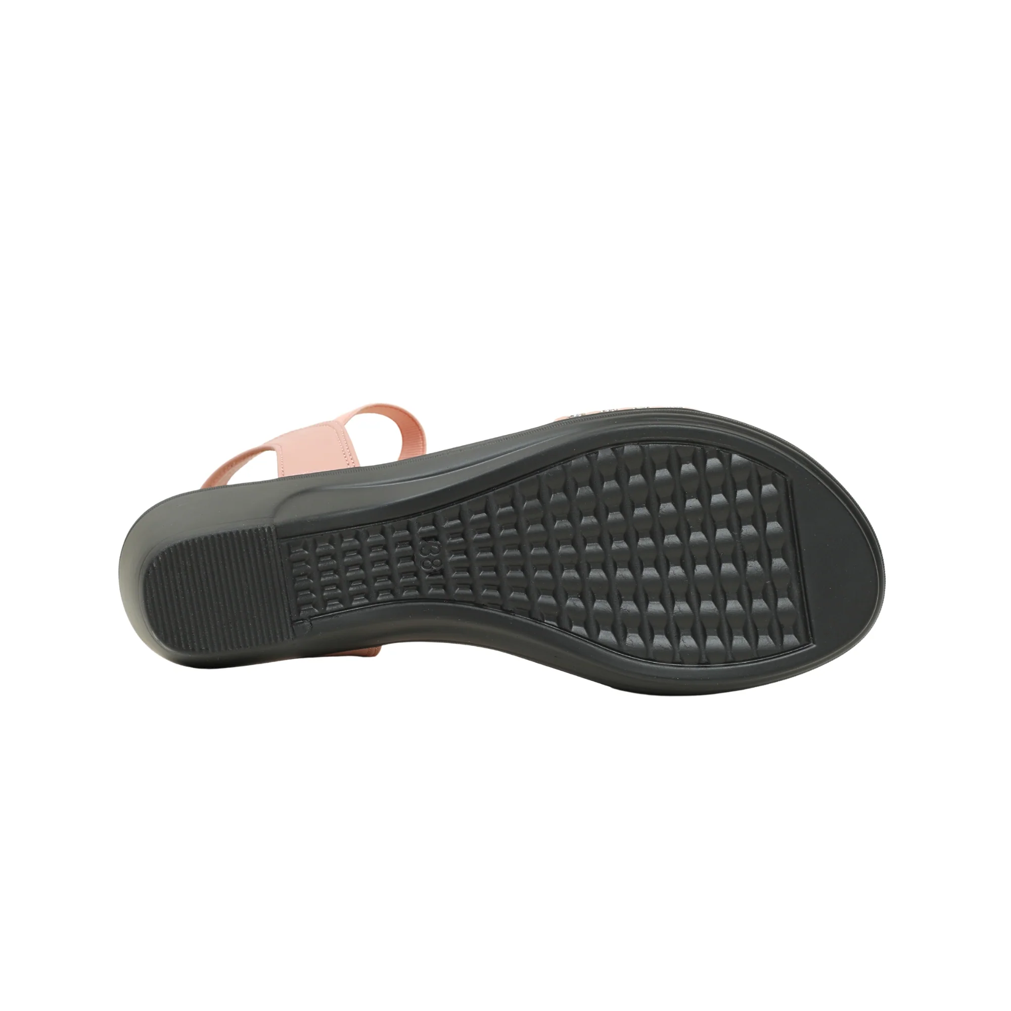 Vibrant Ladies Peach Wedge Heel Sandal – Elegant & Comfortable PU Leather Footwear - Image 6