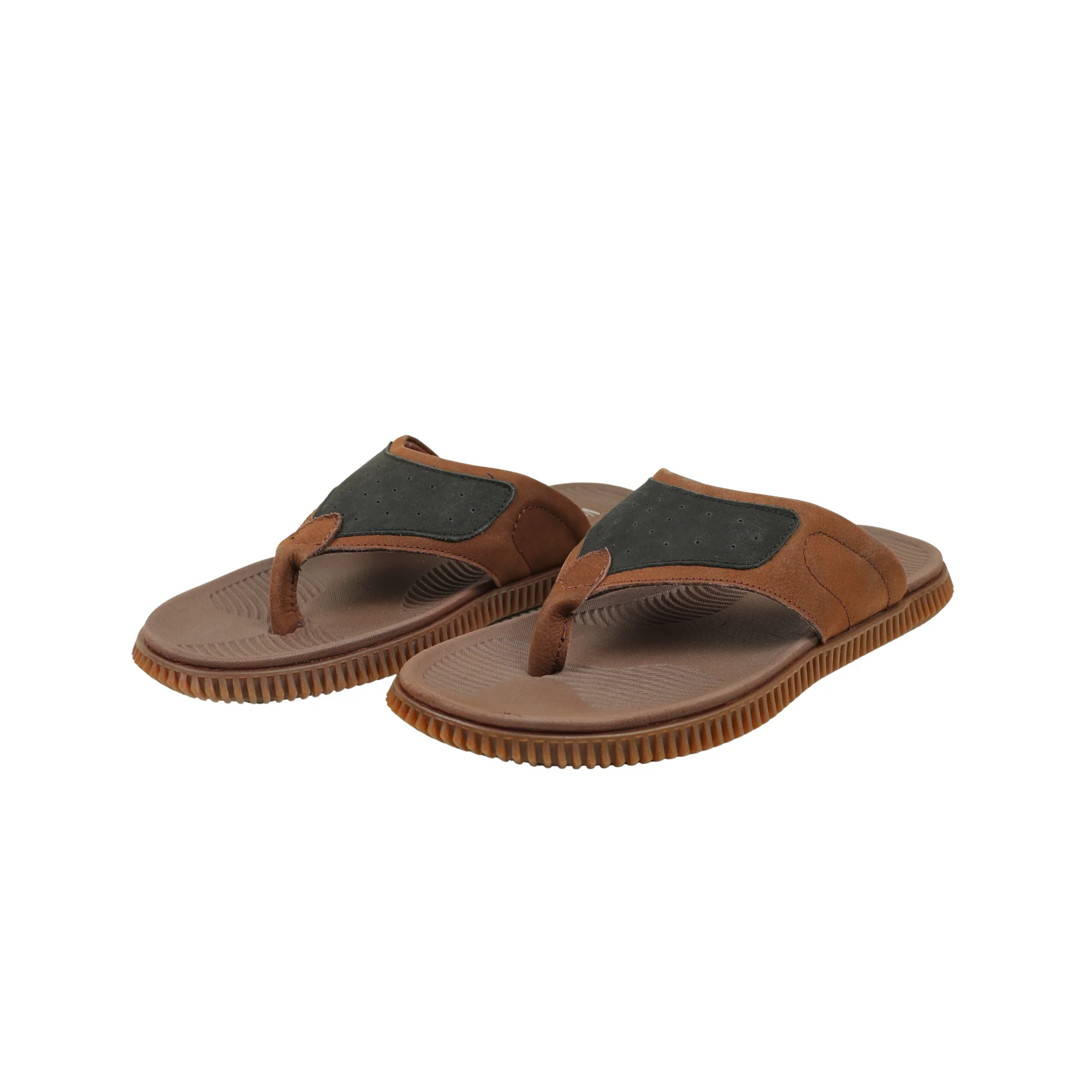 Vibrant Men's Brown Leather Toe-Post Sandal – Stylish & Comfortable Casual Wear - Image 7