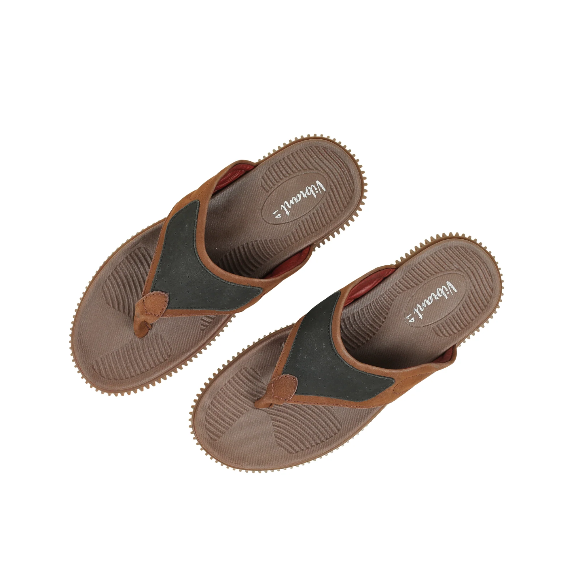Vibrant Men's Brown Leather Toe-Post Sandal – Stylish & Comfortable Casual Wear - Image 8