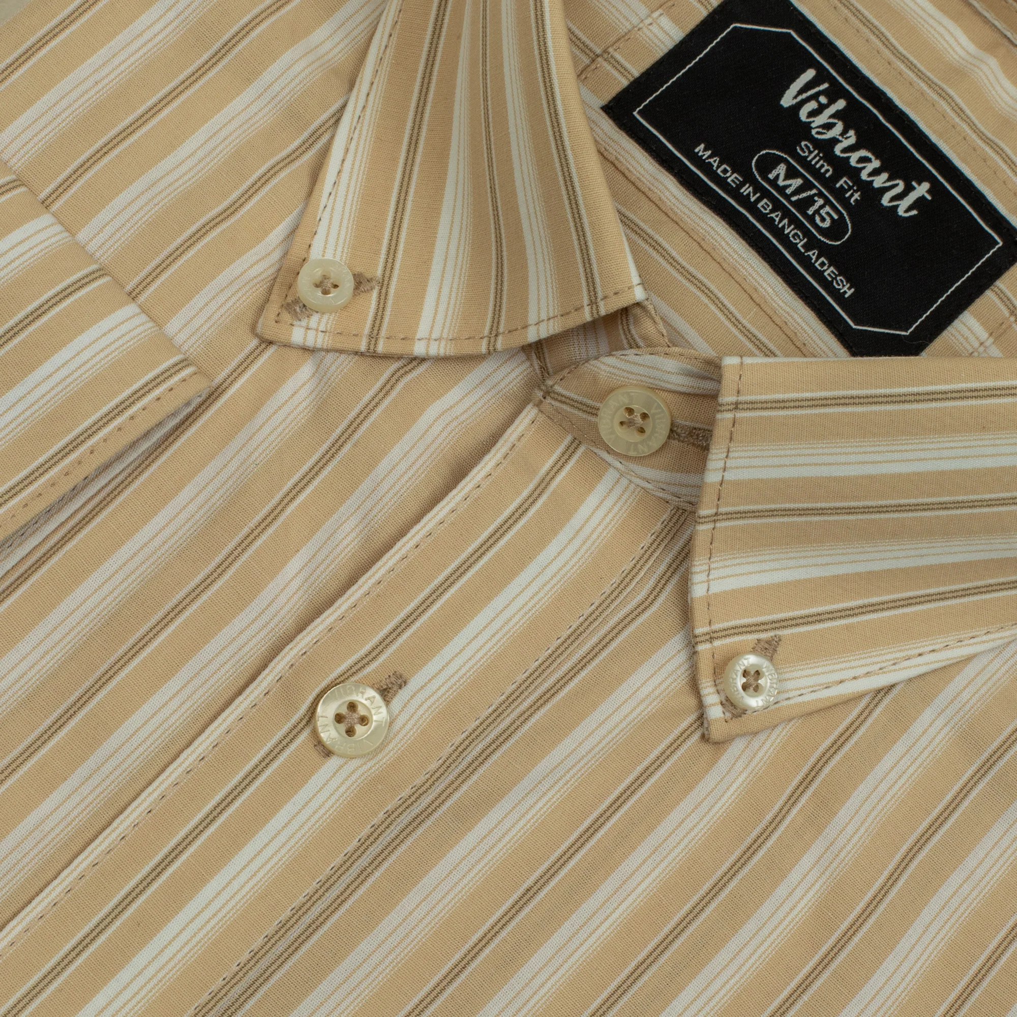 Vibrant Men's Checkered Pattern Cotton Full Sleeve Shirt - Image 3