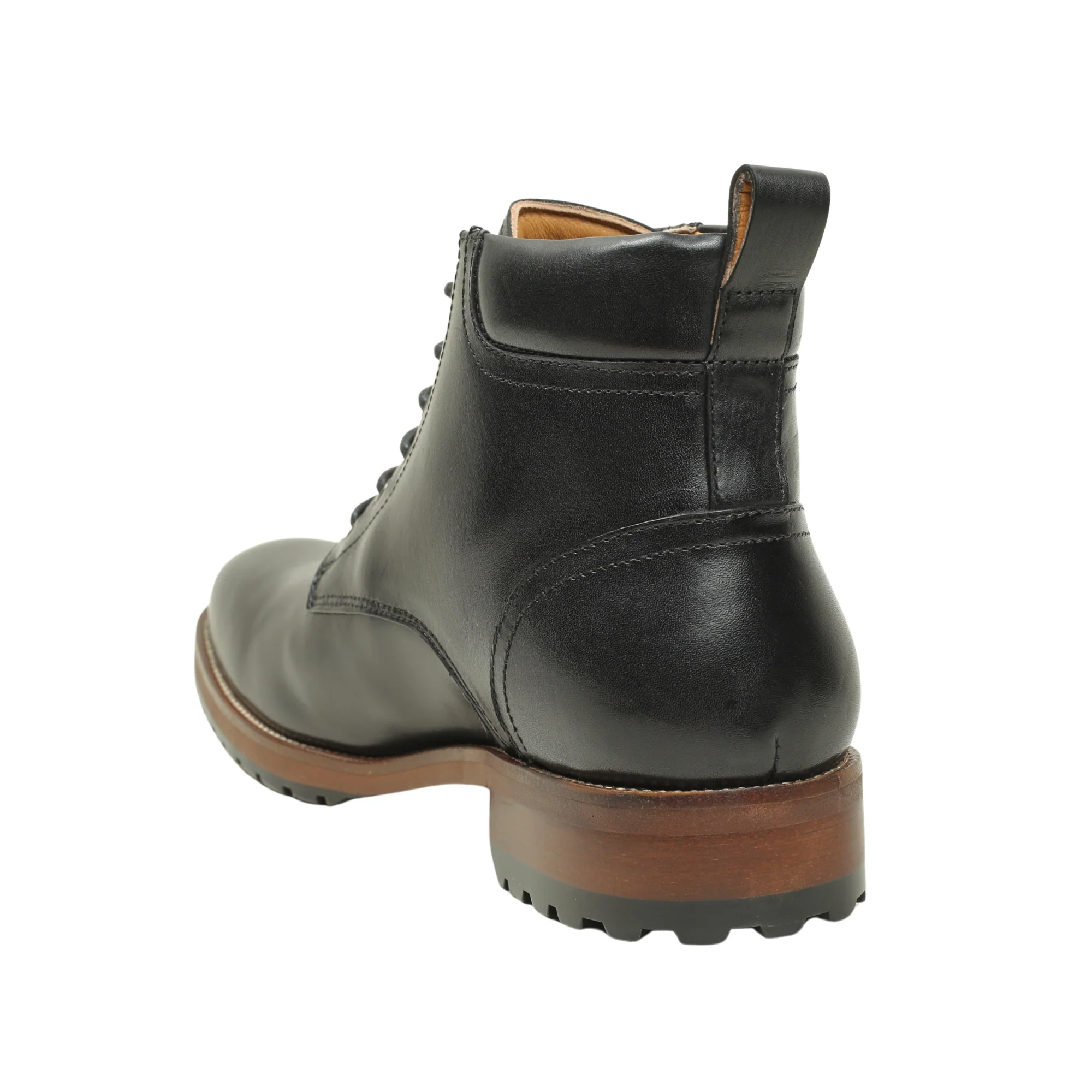 VIBRANT MEN'S GENUINE LEATHER LACE-UP BOOT - Image 4