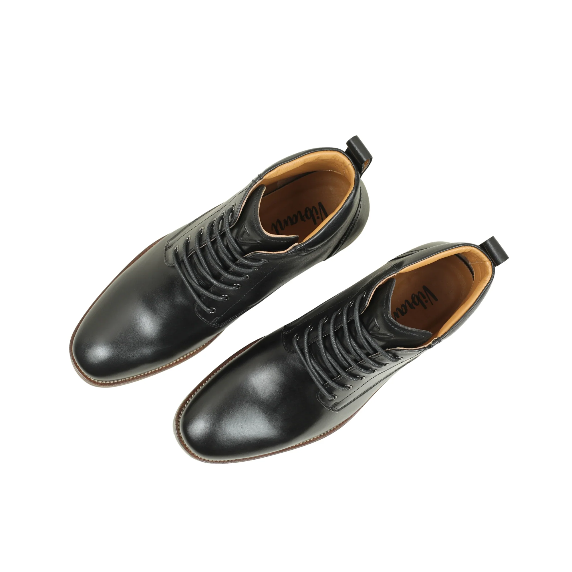VIBRANT MEN'S GENUINE LEATHER LACE-UP BOOT - Image 8