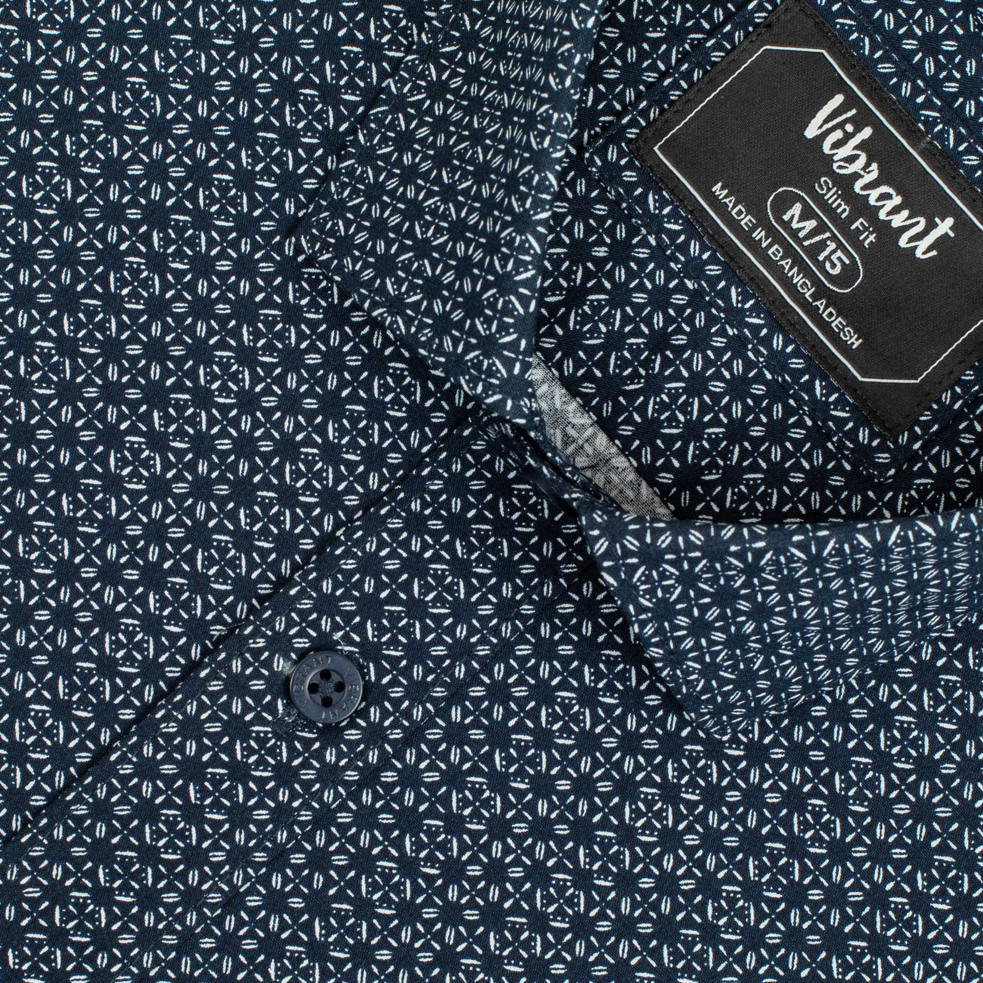 VIBRANT MEN'S GEOMETRIC PRINTED HALF SLEEVE SHIRT - Image 3