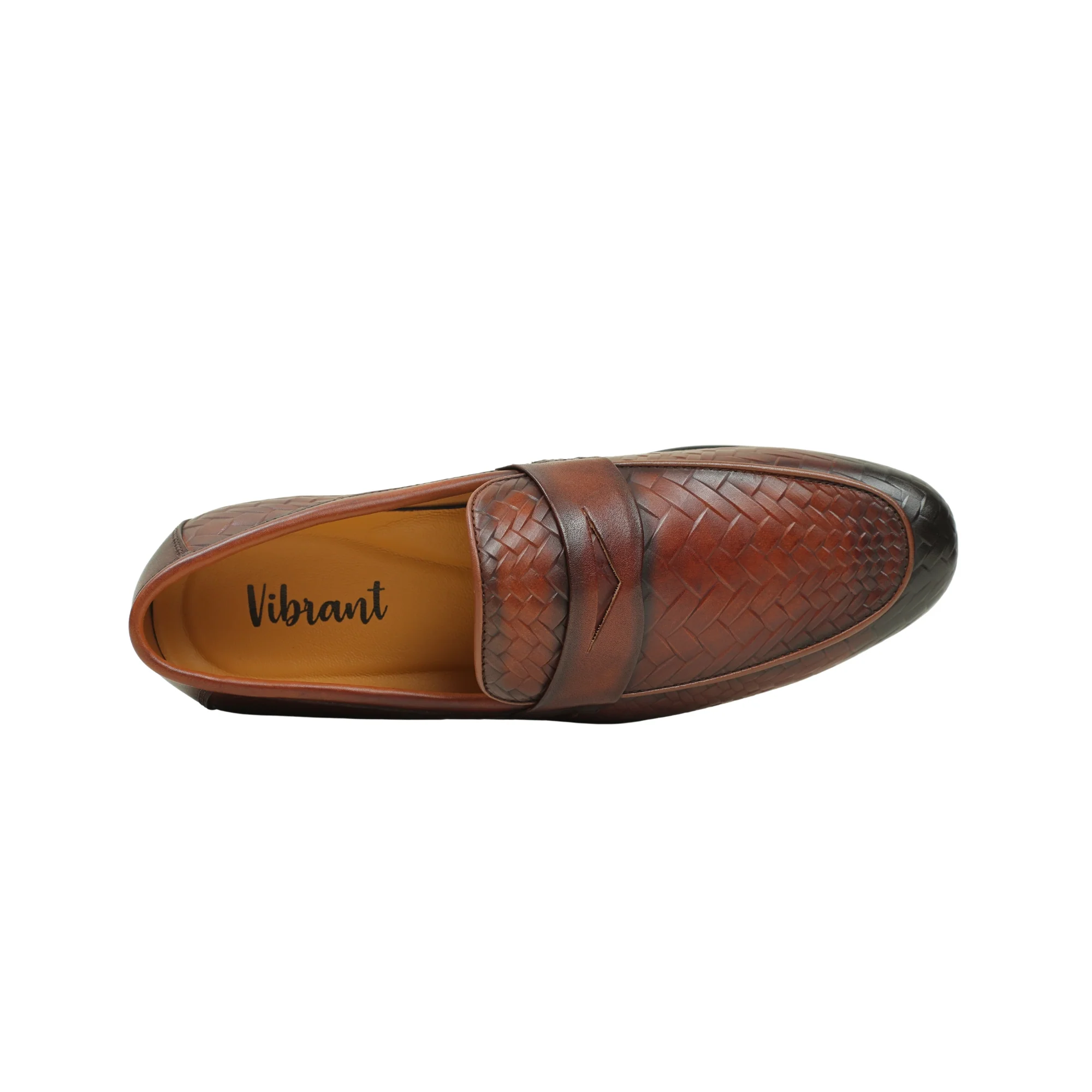 VIBRANT MEN'S IMPERIAL WEAVE GENUINE LEATHER SHOE - Image 5