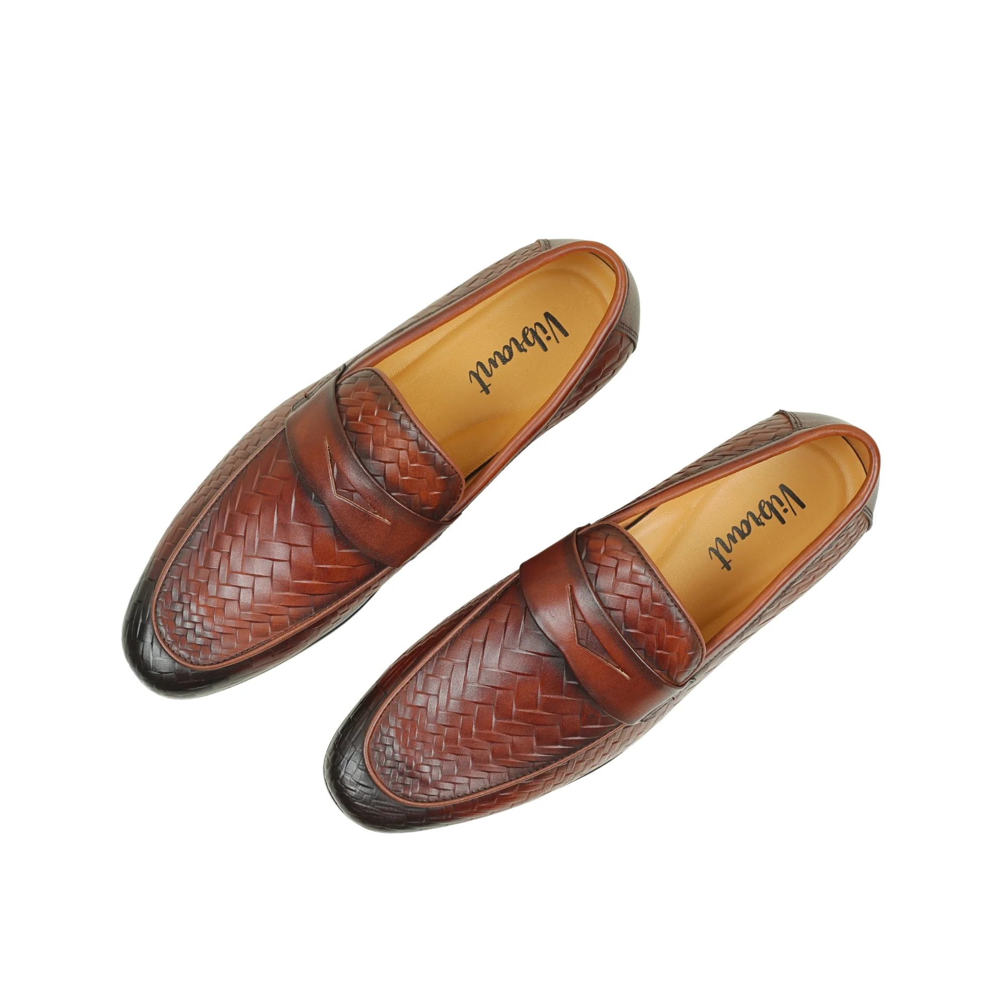 VIBRANT MEN'S IMPERIAL WEAVE GENUINE LEATHER SHOE - Image 8