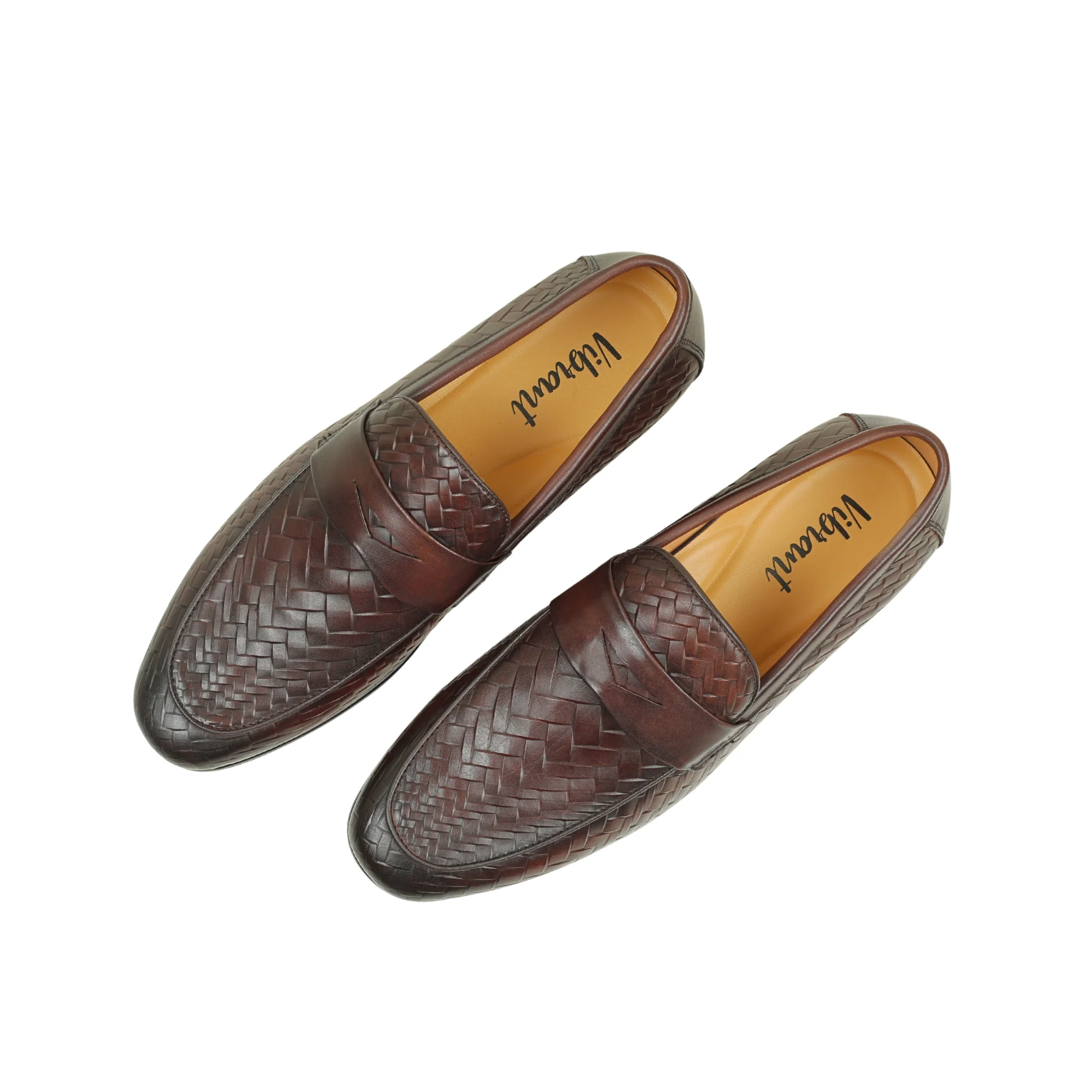VIBRANT MEN'S IMPERIAL WEAVE GENUINE LEATHER SHOE - Image 5