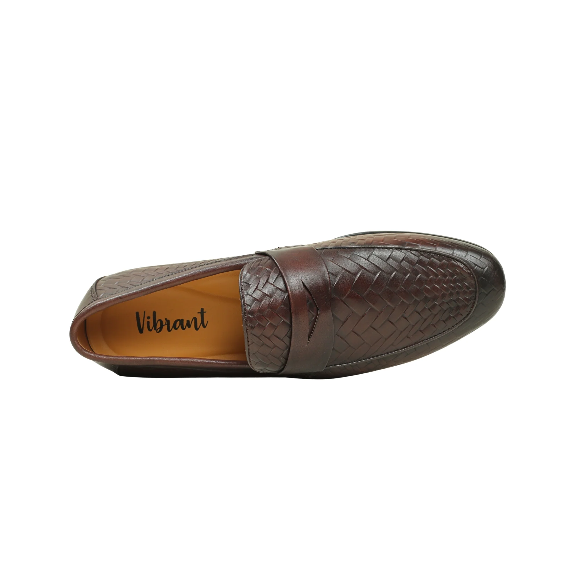 VIBRANT MEN'S IMPERIAL WEAVE GENUINE LEATHER SHOE - Image 8