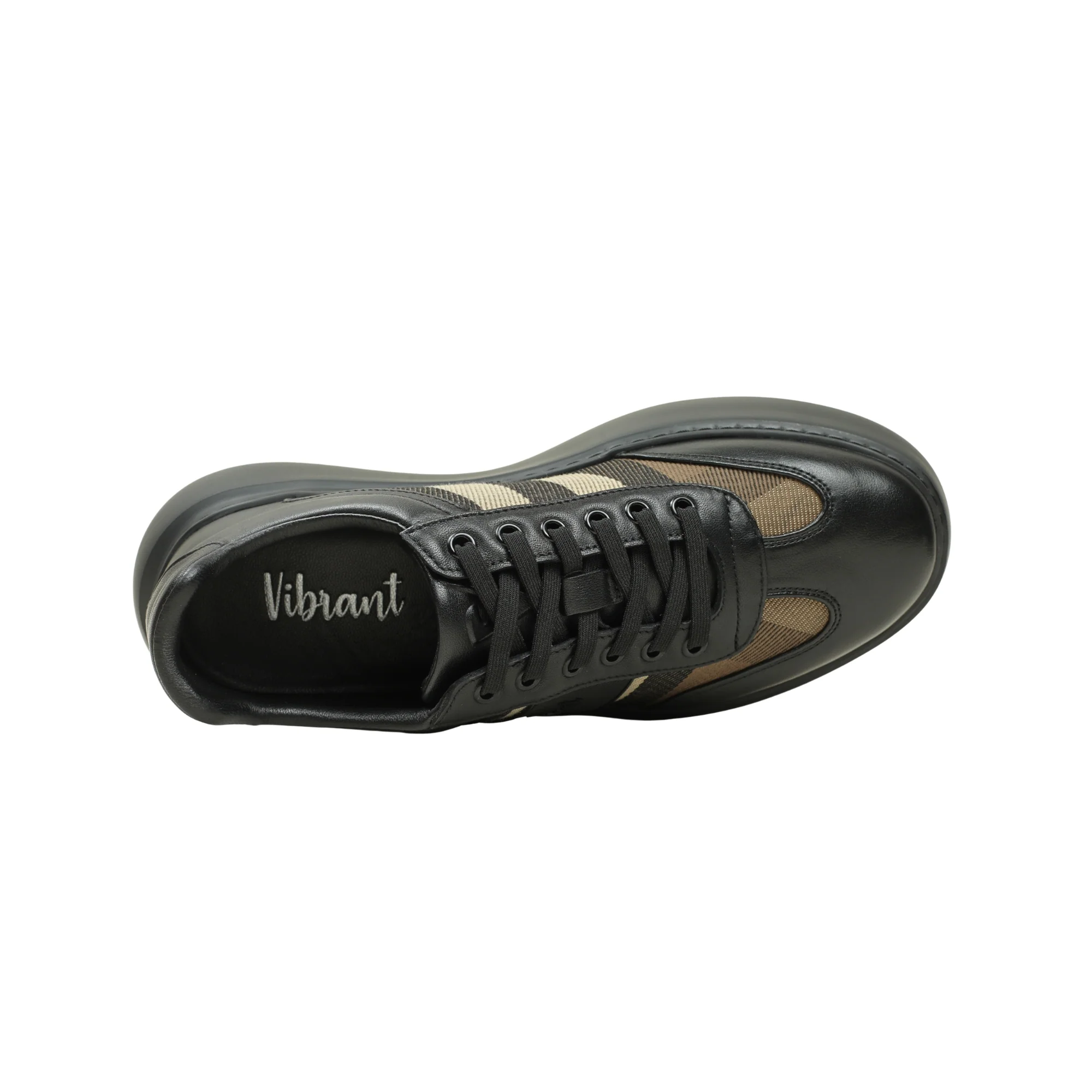 VIBRANT MEN'S SIGNATURE BLEND LEATHER-TEXTILE SNEAKER - Image 5
