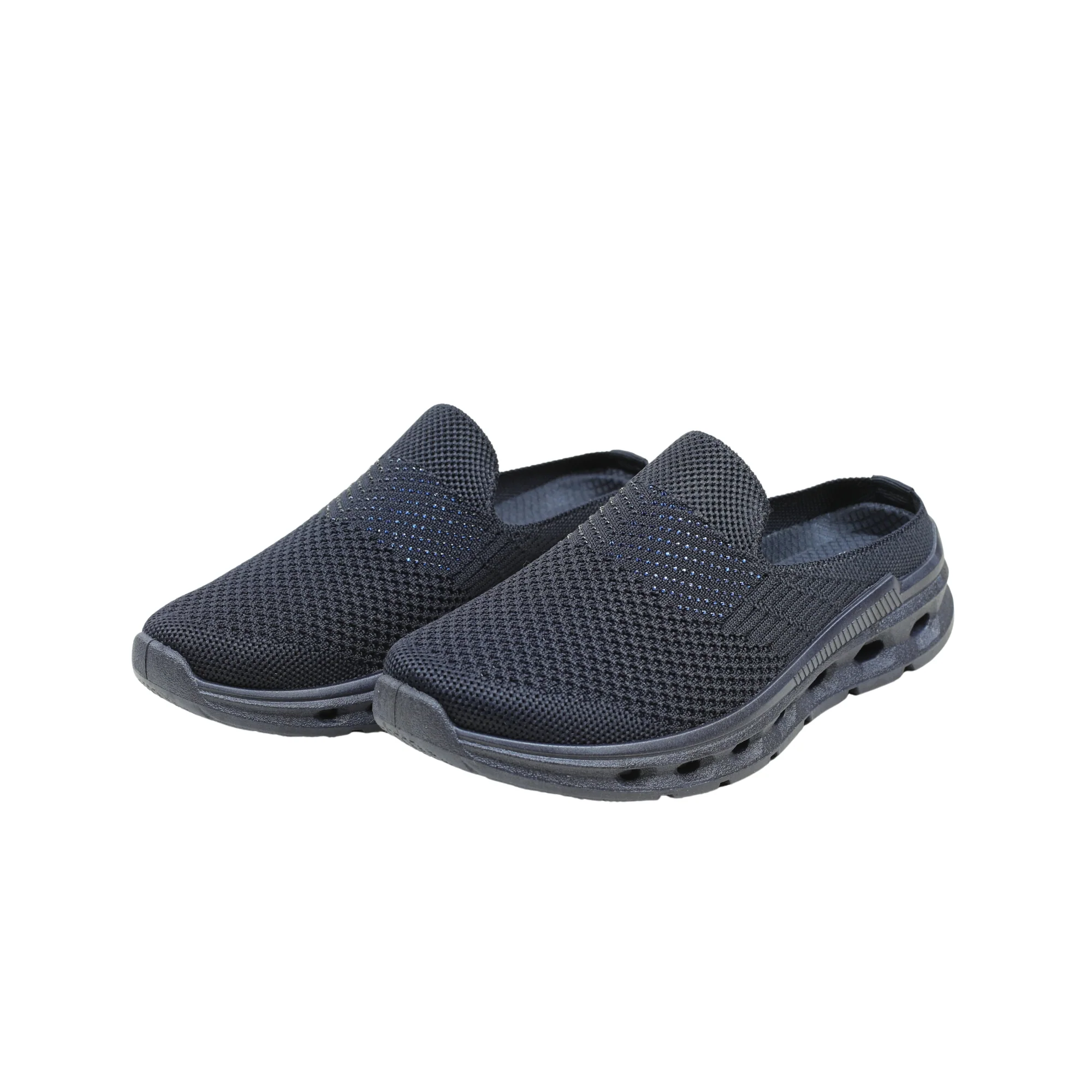 VIBRANT NAVY AERO KNIT SLIP ON SHOES - Image 7