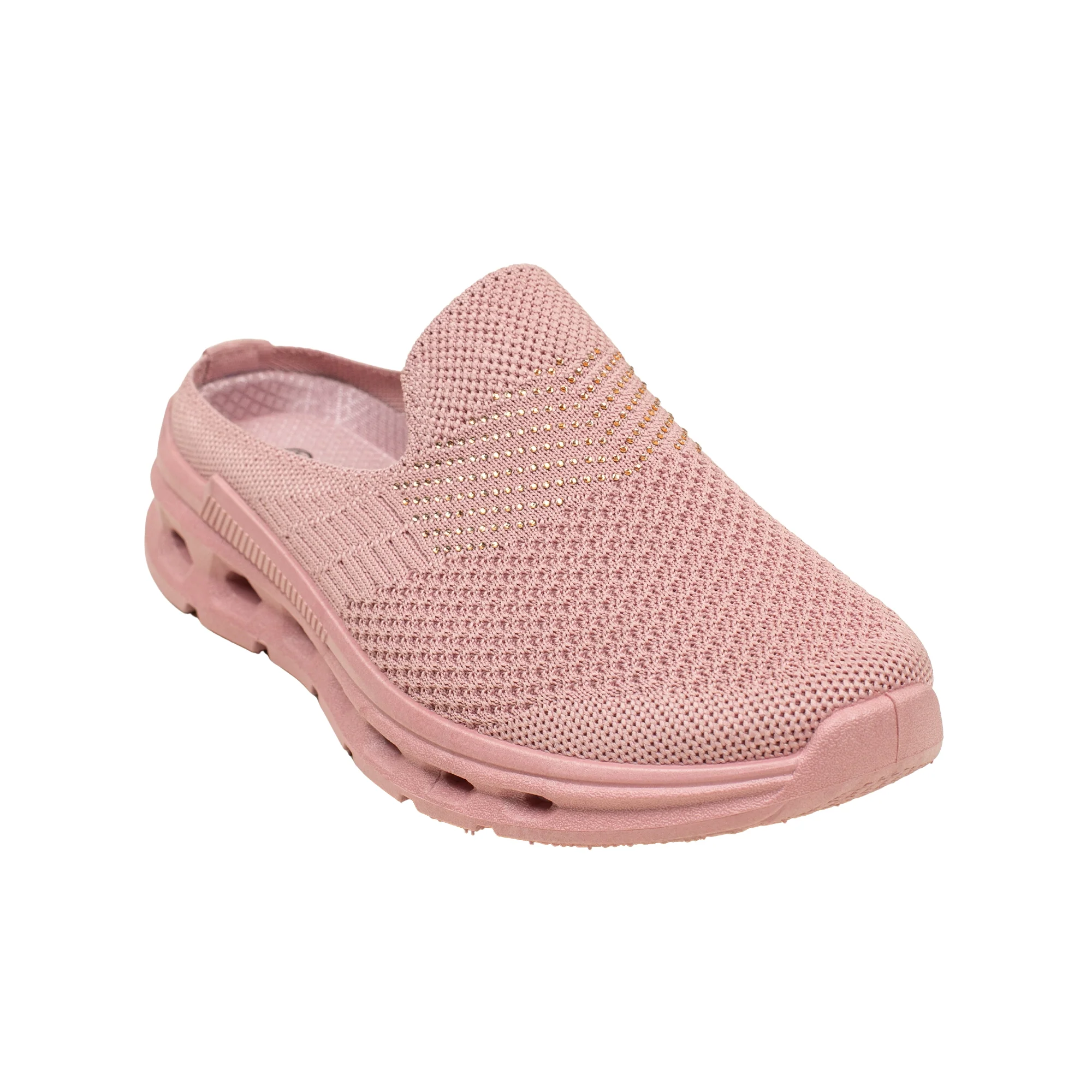 VIBRANT PINK AERO KNIT SLIP ON SHOES - Image 2