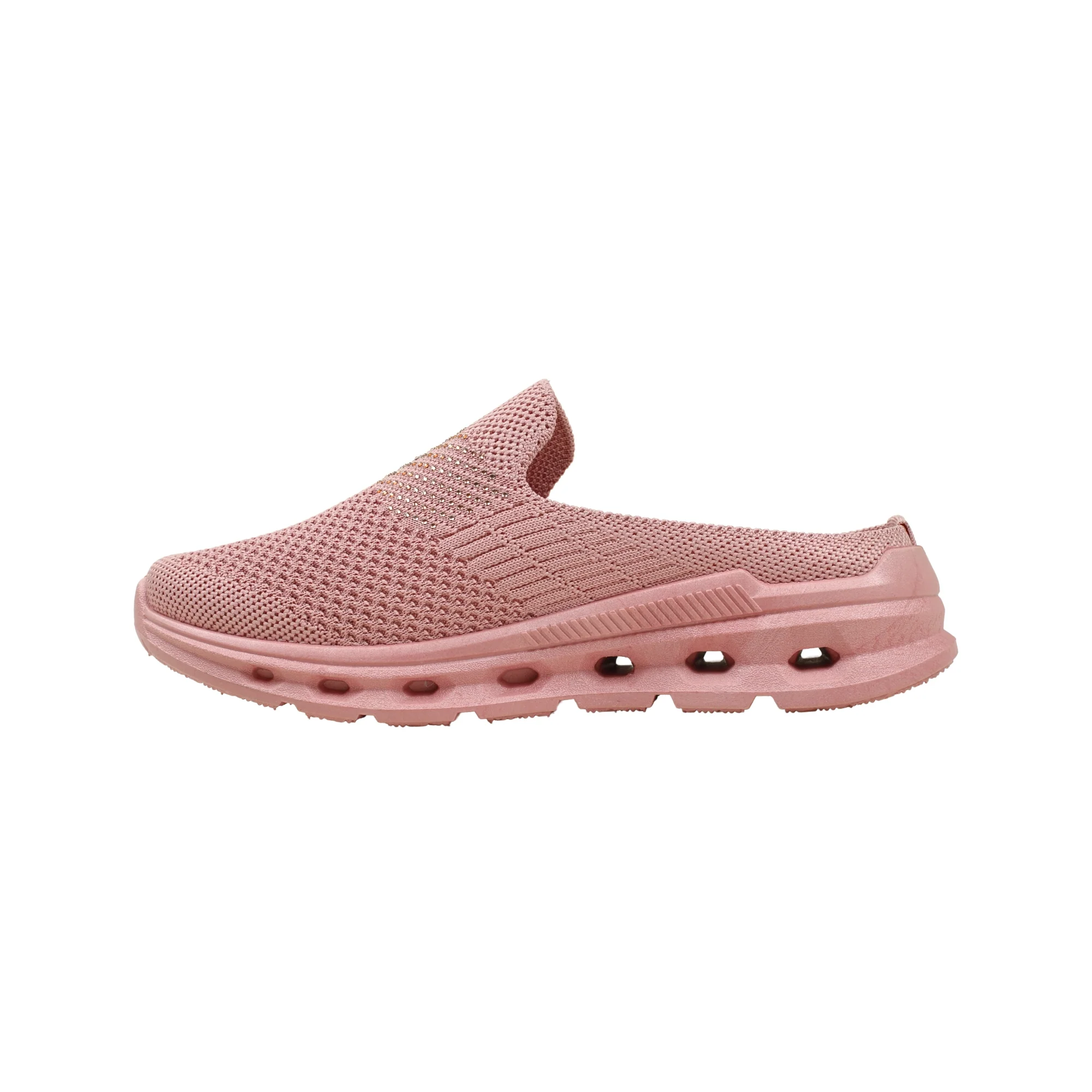 VIBRANT PINK AERO KNIT SLIP ON SHOES - Image 3