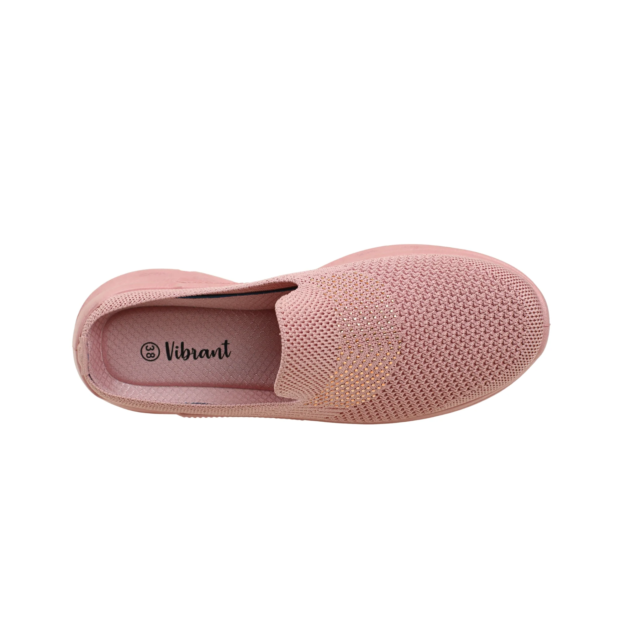 VIBRANT PINK AERO KNIT SLIP ON SHOES - Image 5