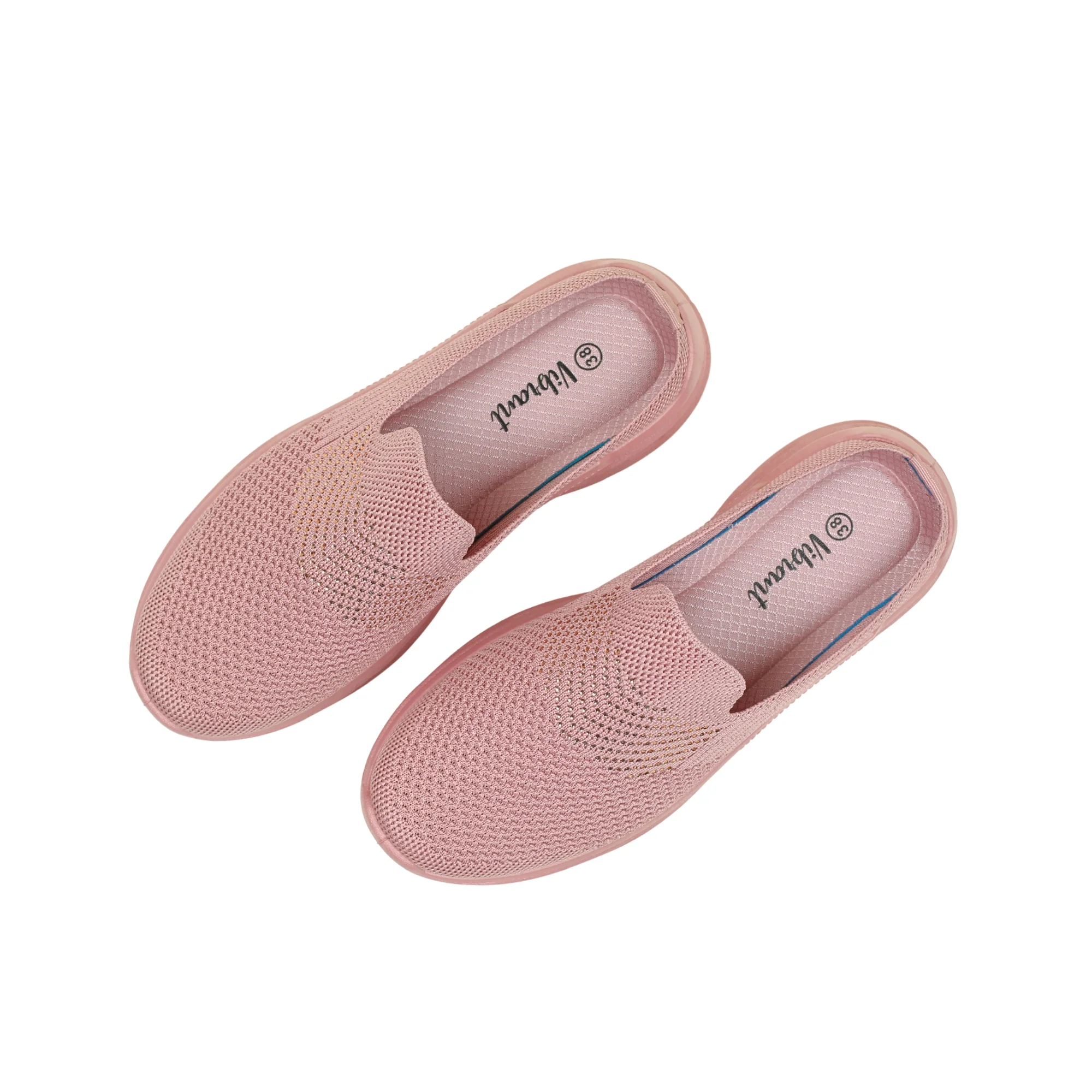 VIBRANT PINK AERO KNIT SLIP ON SHOES - Image 8