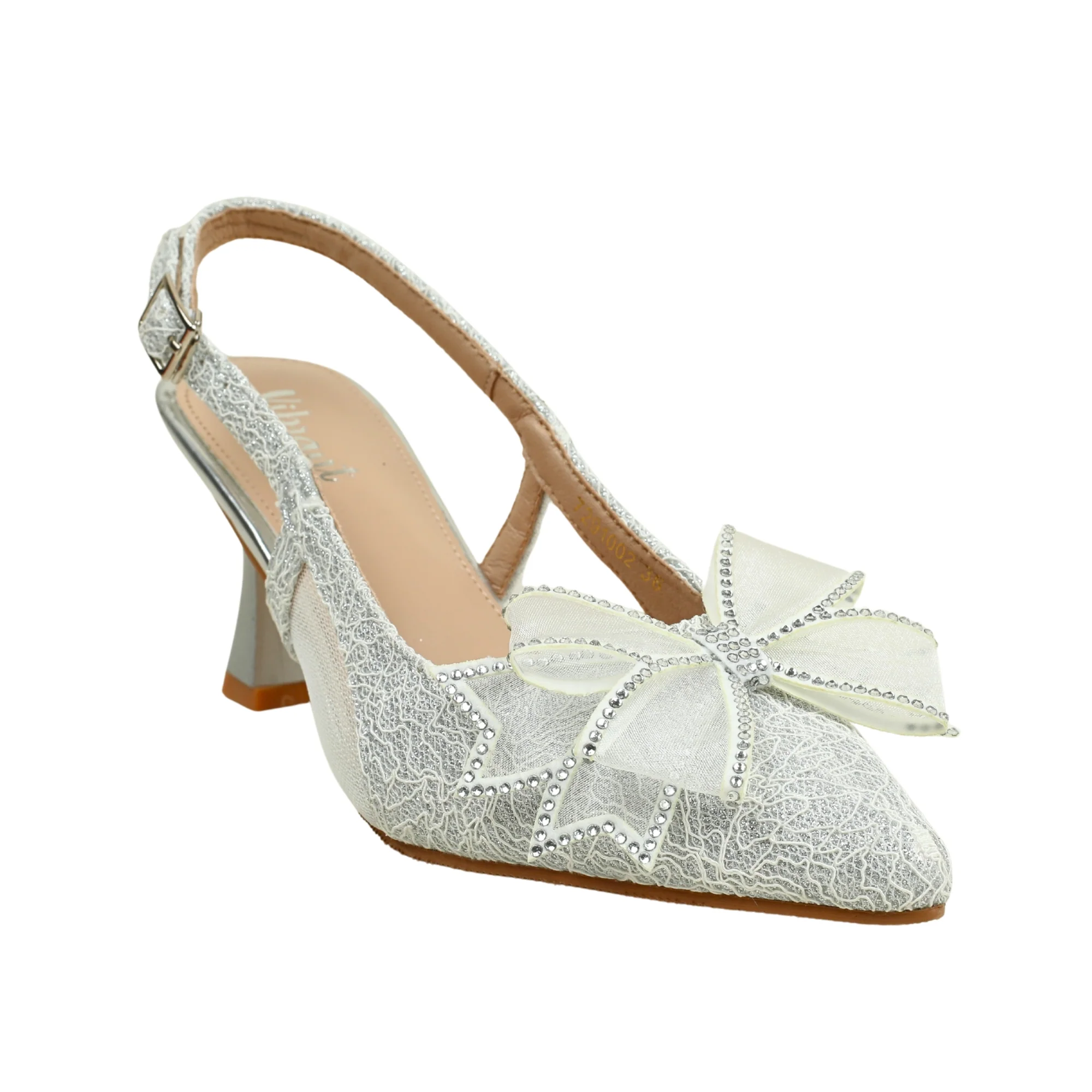 VIBRANT WOMEN SILVER SLING BACK HEEL - Image 2