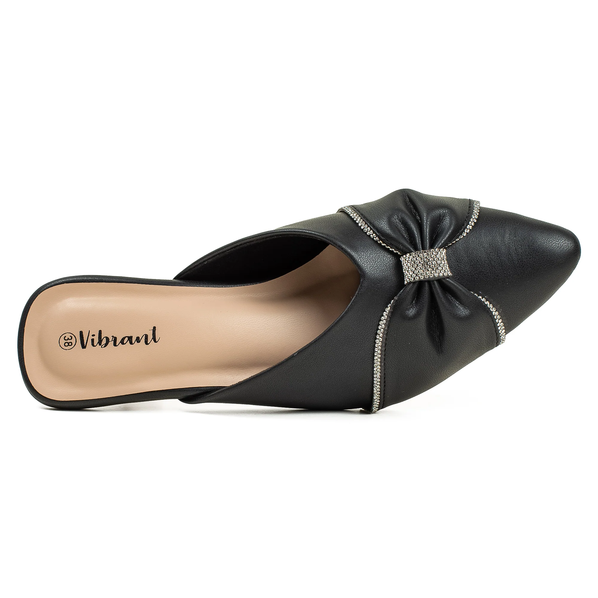 Vibrant Women's Black pointed-toe heels - Image 2