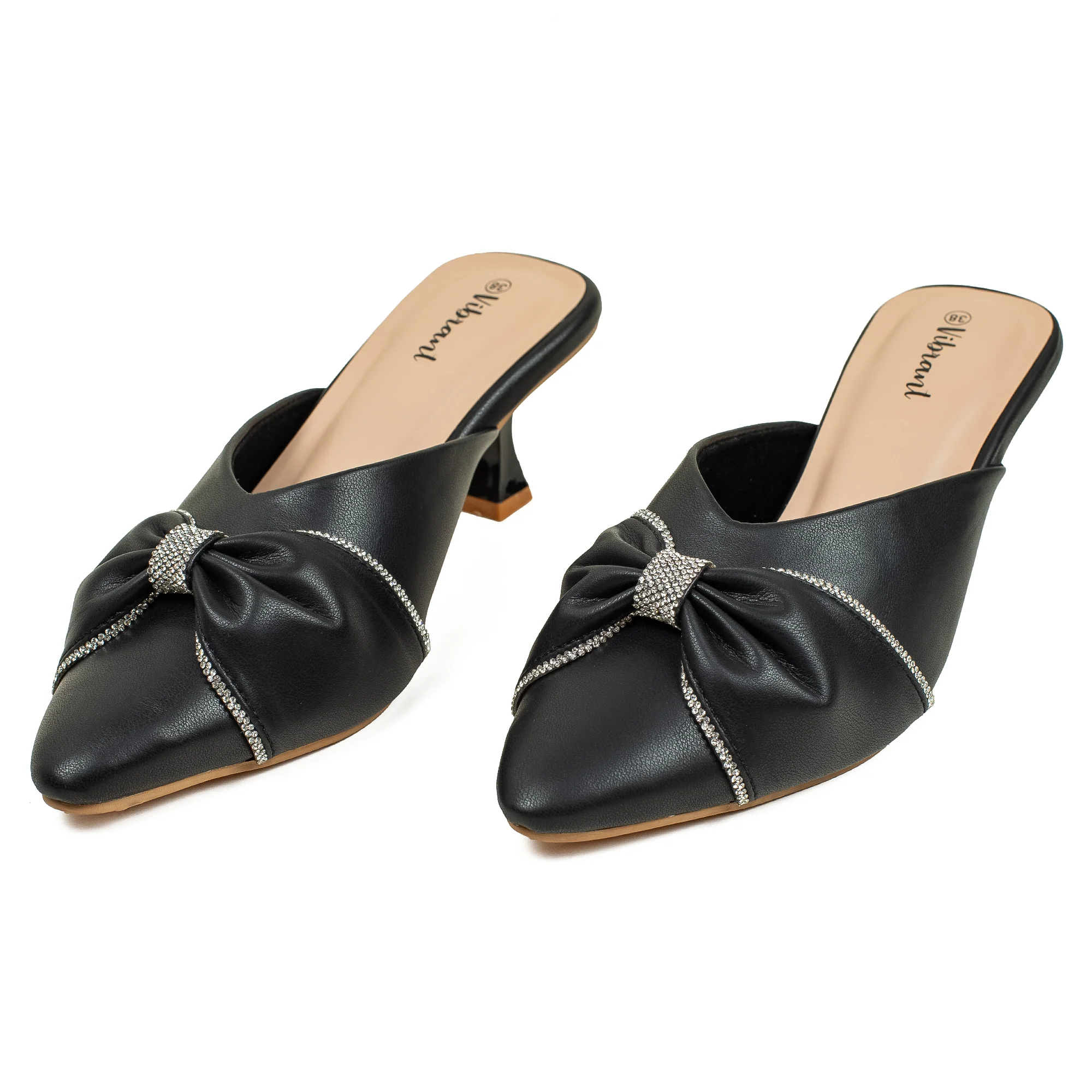 Vibrant Women's Black pointed-toe heels - Image 7