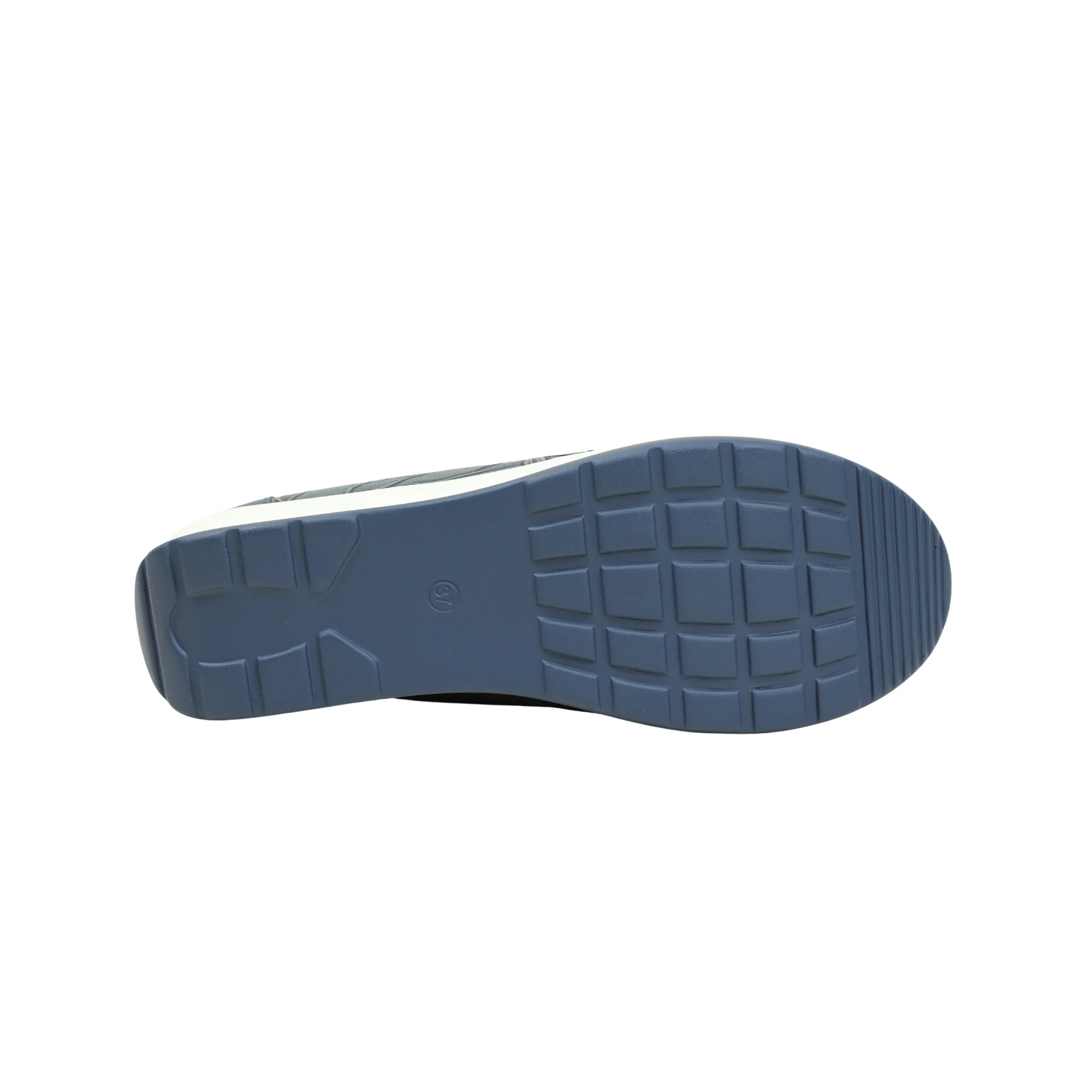 VIBRANT WOMEN'S BLUE SLIP-ON LOAFER (COMFORT MULE) - Image 6
