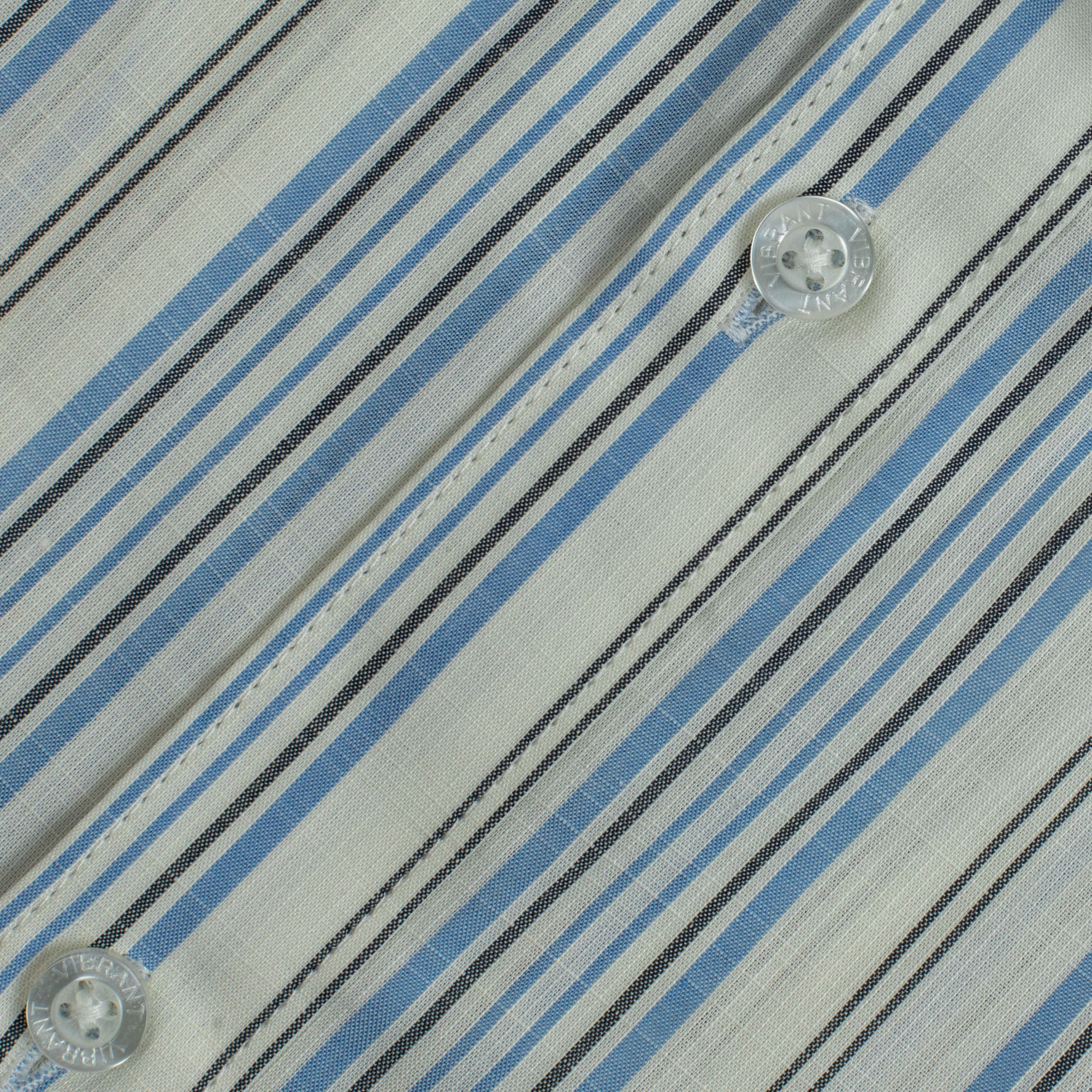 WHITE & BLUE COLOR STRIPED MEN FULL SLEEVE SHIRT - Image 4